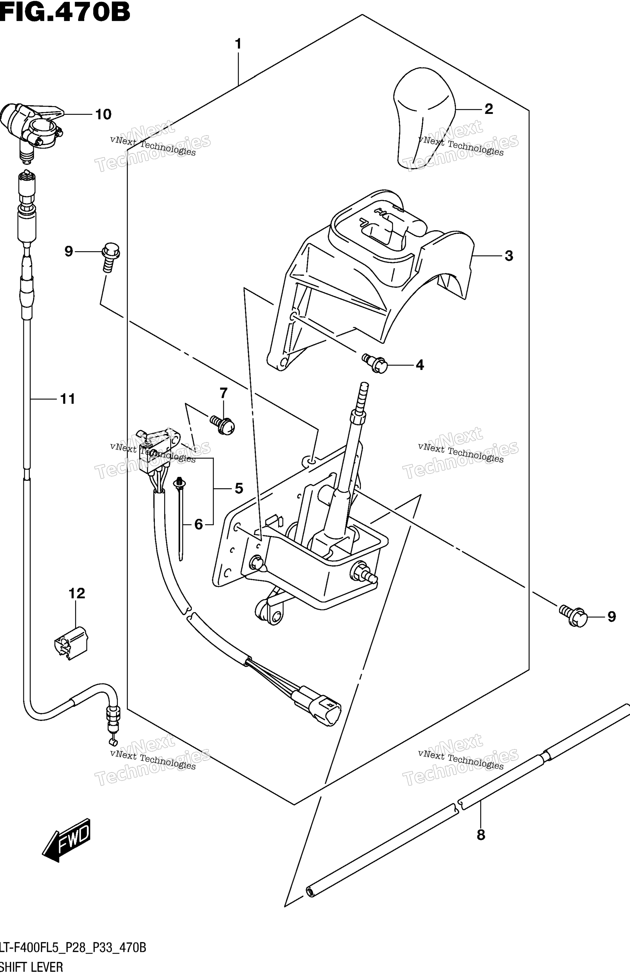 Shift рычаг (Lt F400fl5 P33)
