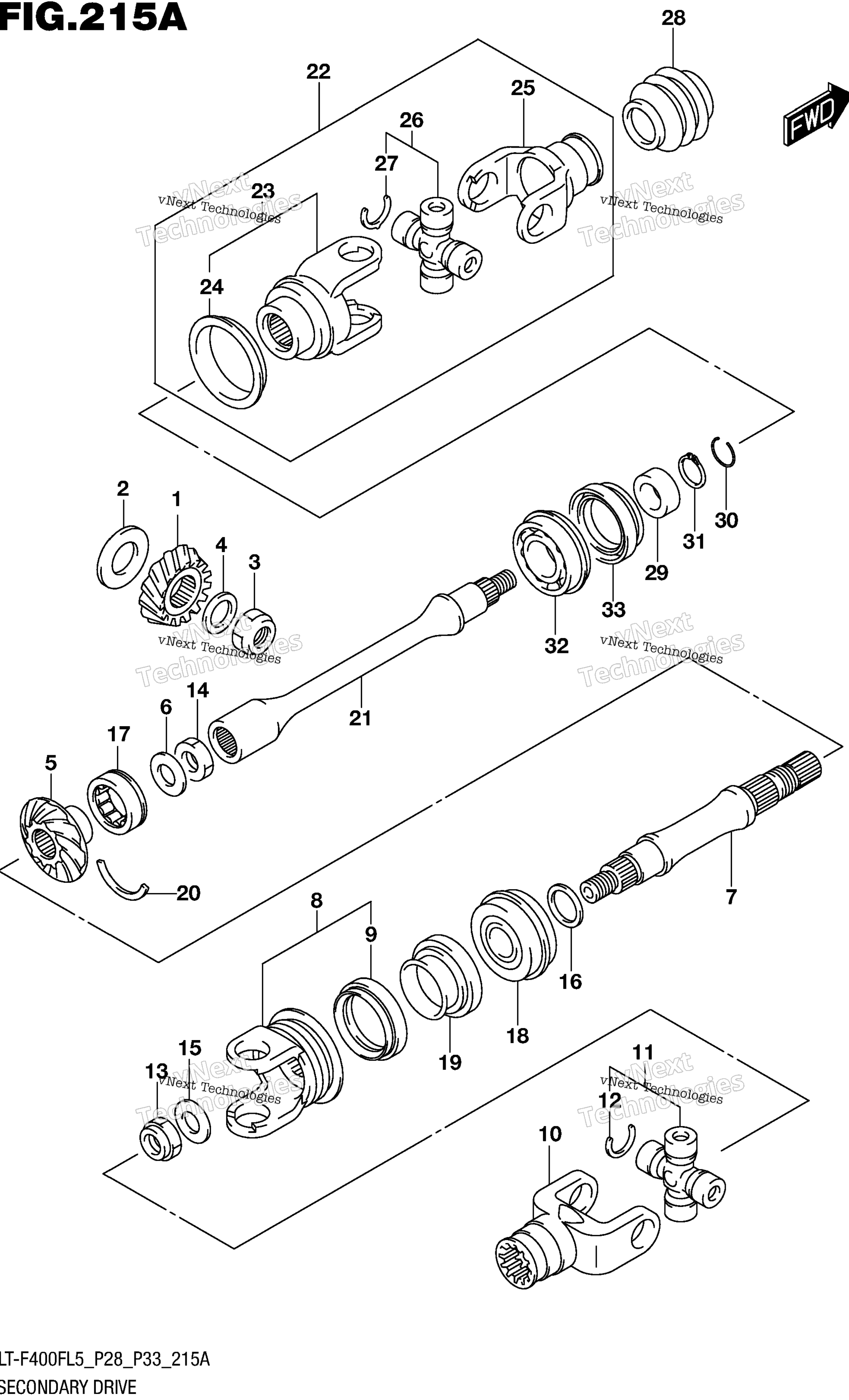 Secondary привод (Lt F400fl5 P28)