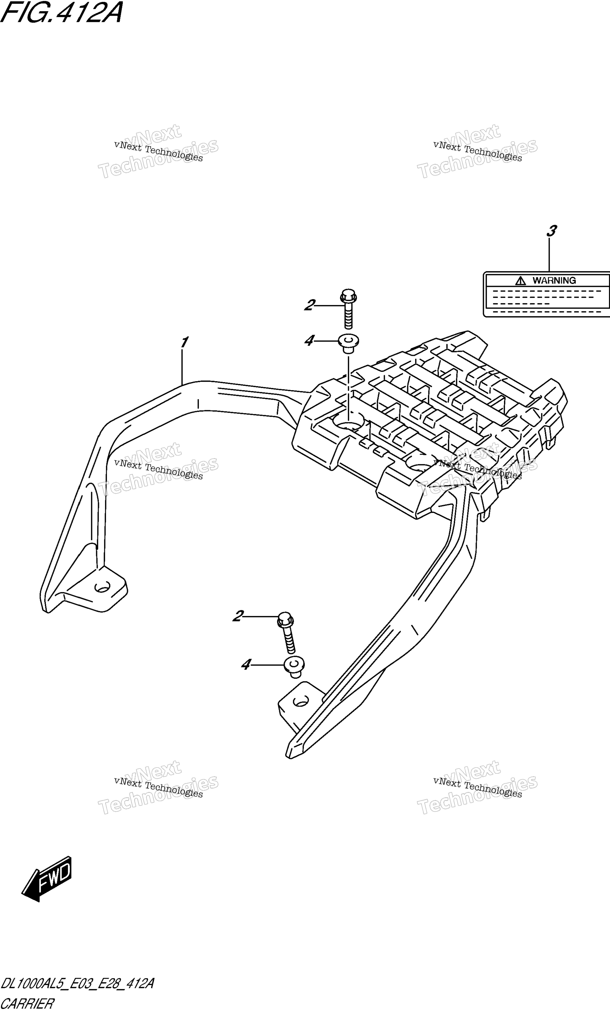 Багажник (Dl1000al5 E03)
