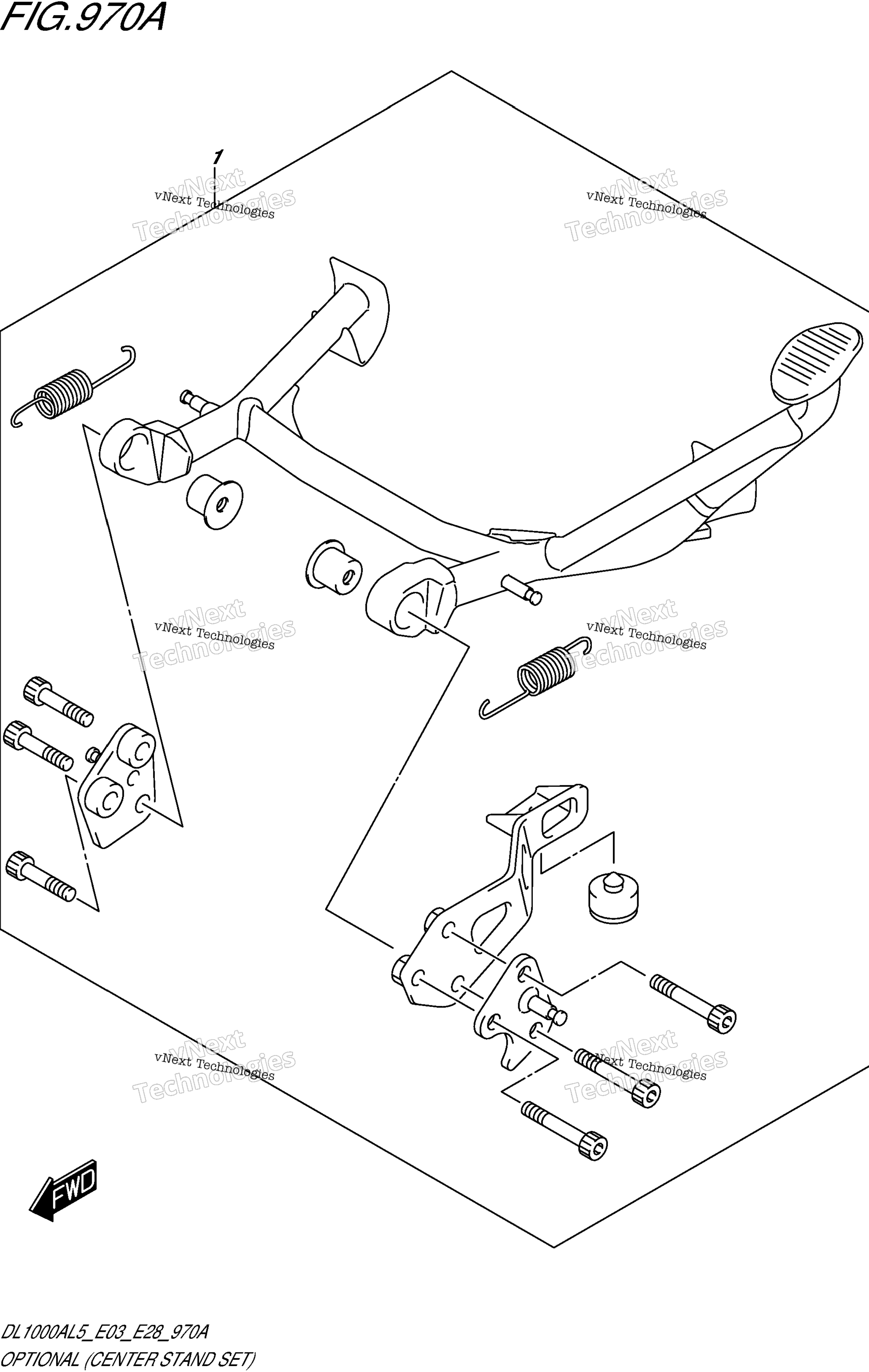 Опциональное оборудование (Center Stand Set)