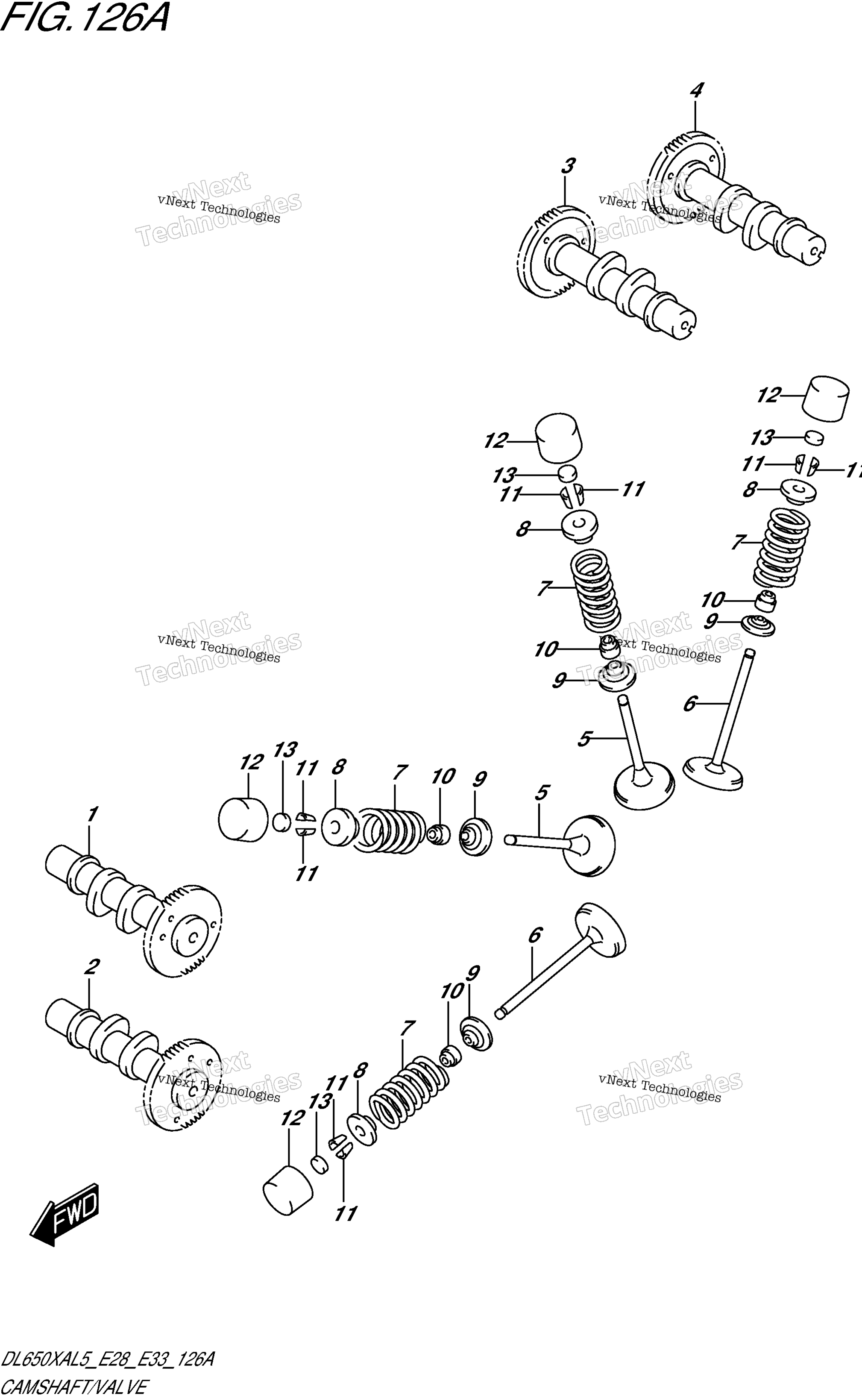 Camshaft / клапан