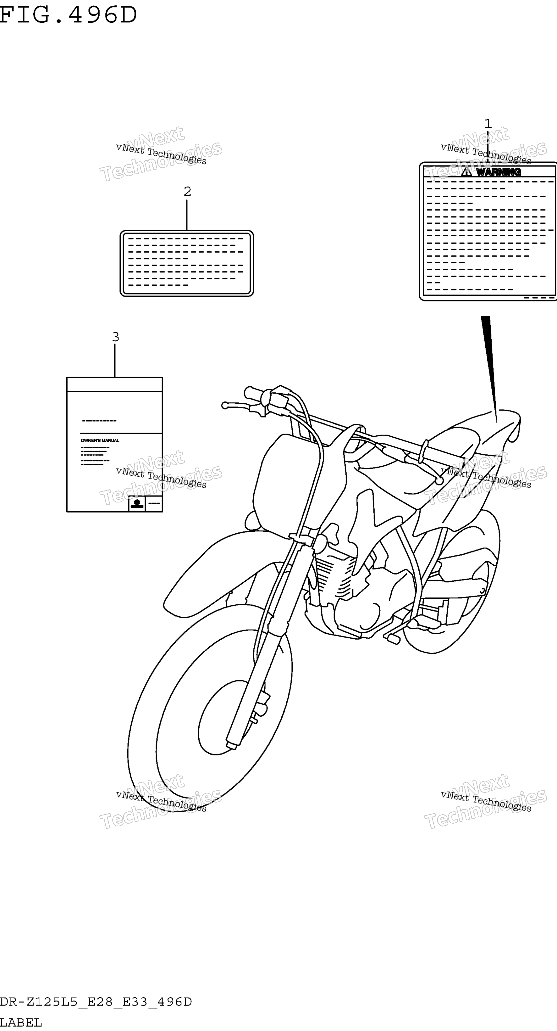 Шильдик (Dr-Z125ll5 E33)