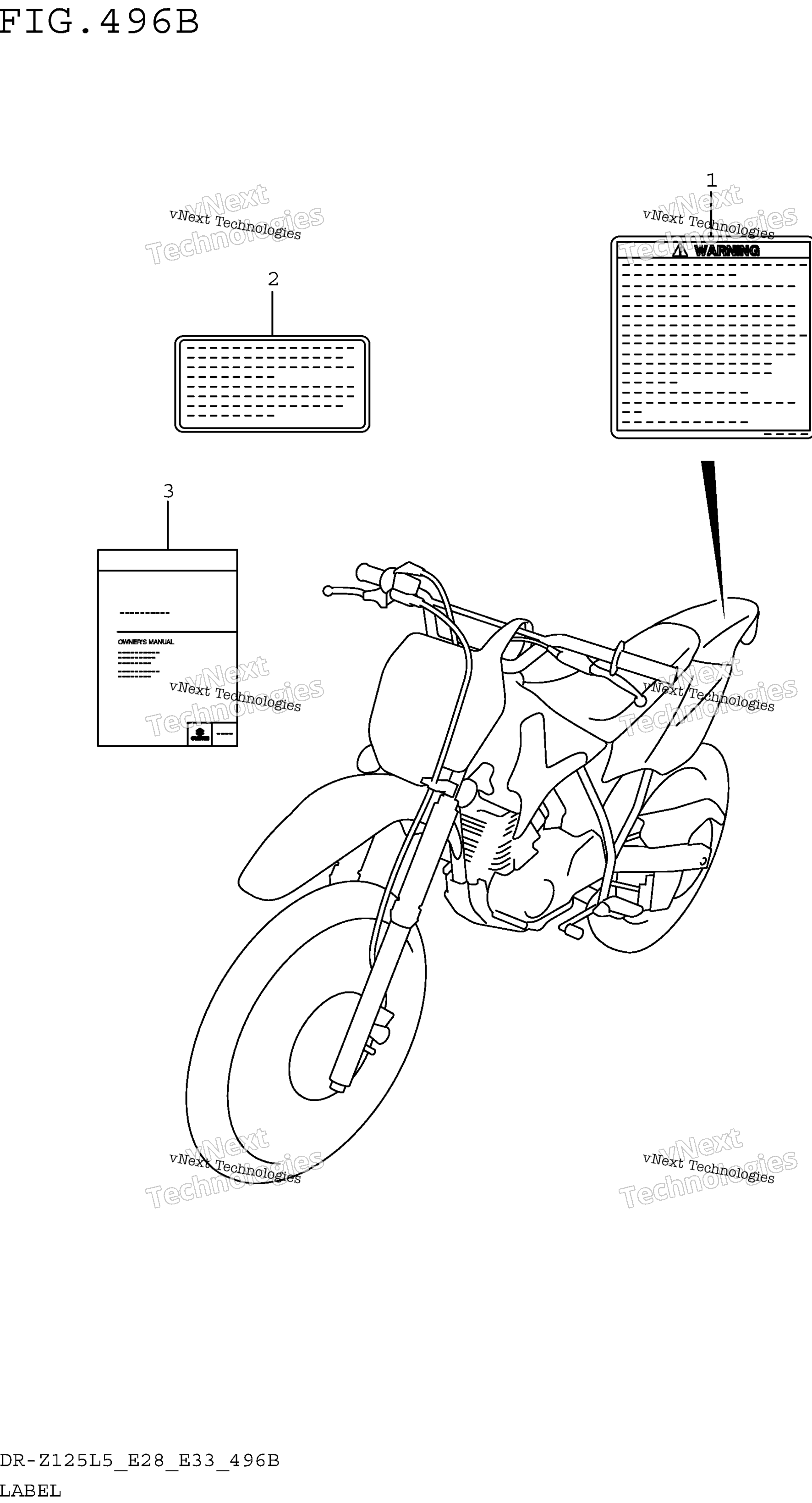 Шильдик (Dr-Z125l5 E33)