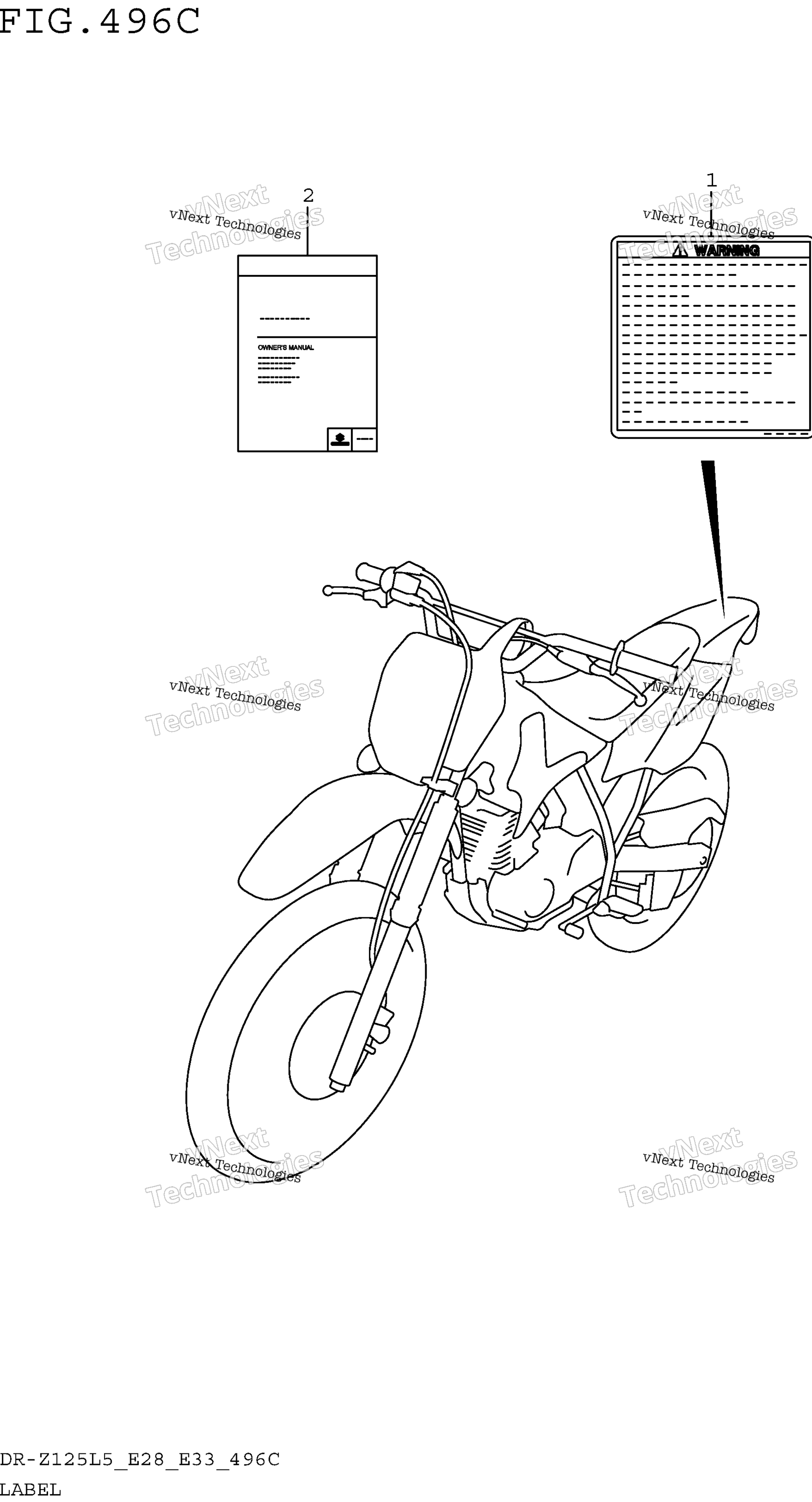 Шильдик (Dr-Z125ll5 E28)