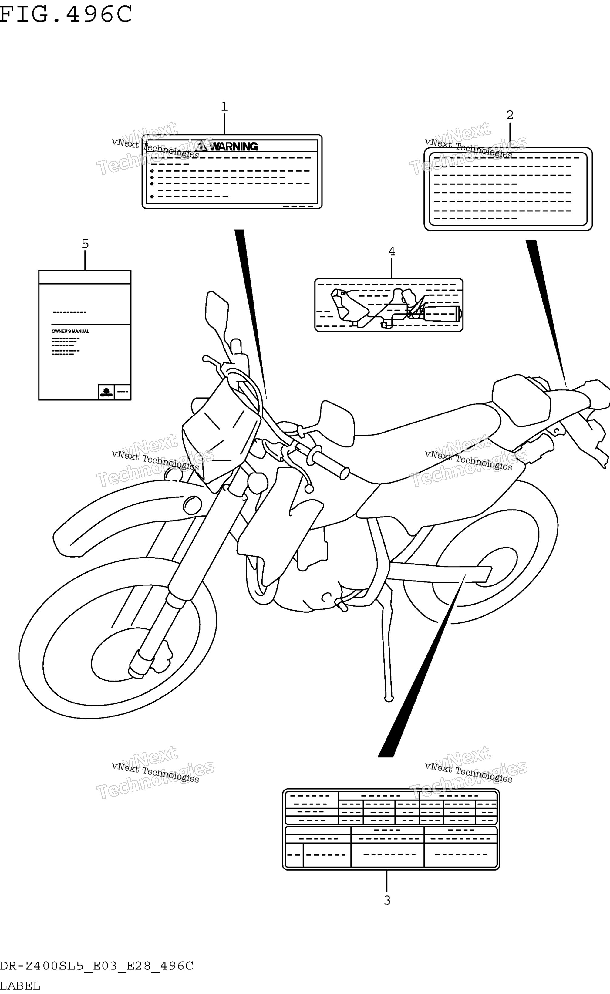 Шильдик (Dr-Z400sl5 E33)