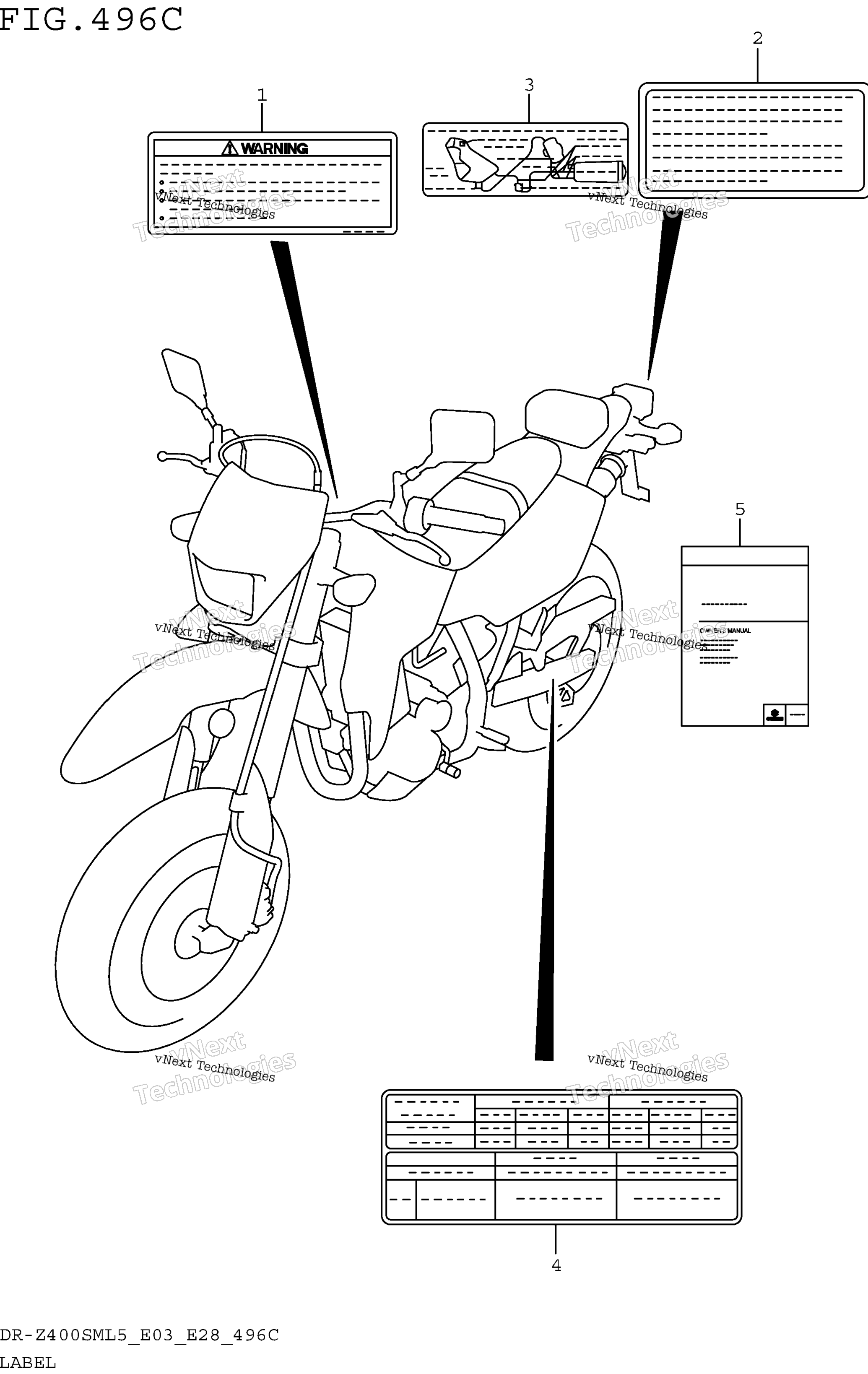 Шильдик (Dr-Z400sml5 E33)
