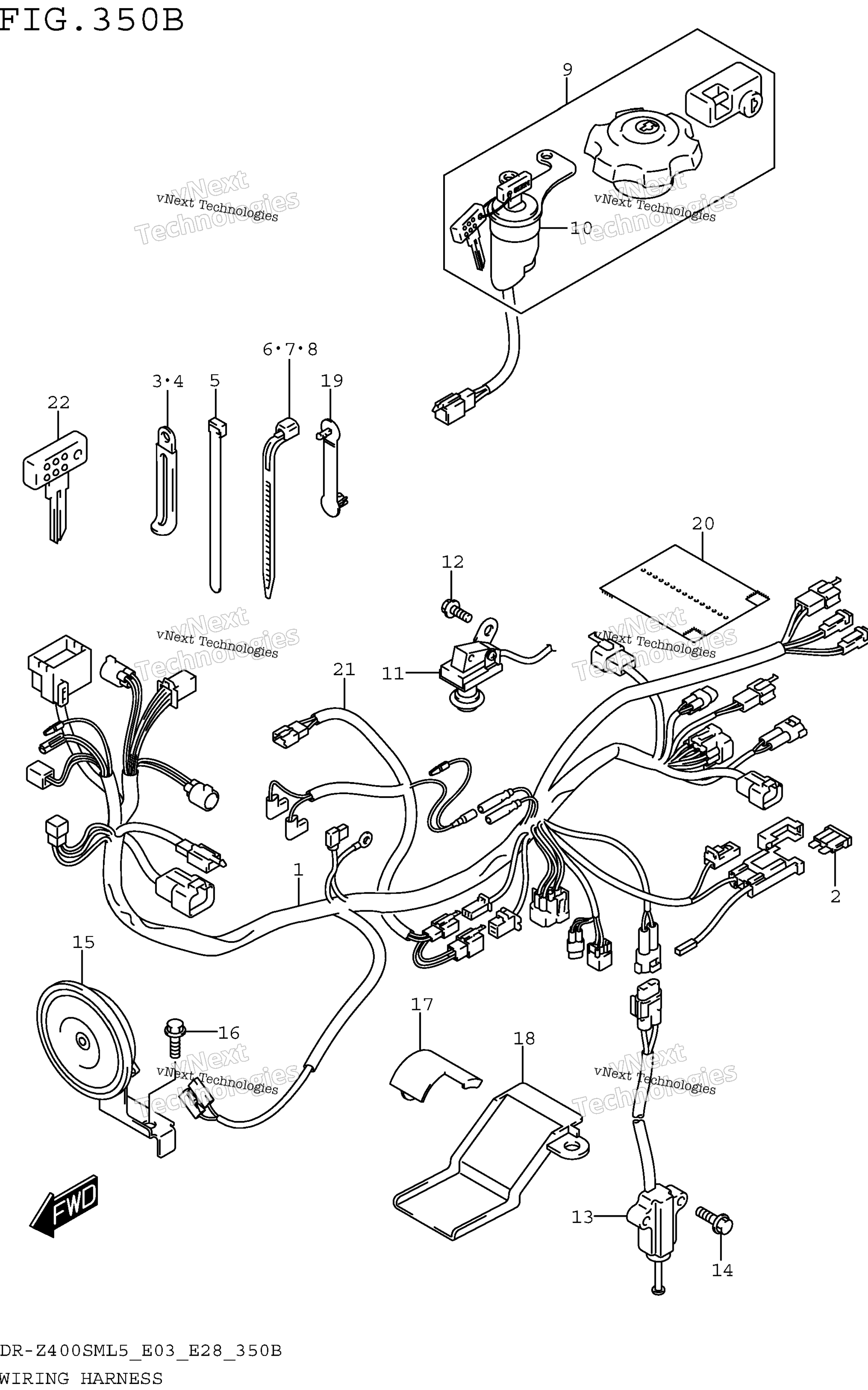 Жгут проводов (Dr-Z400sml5 E28)