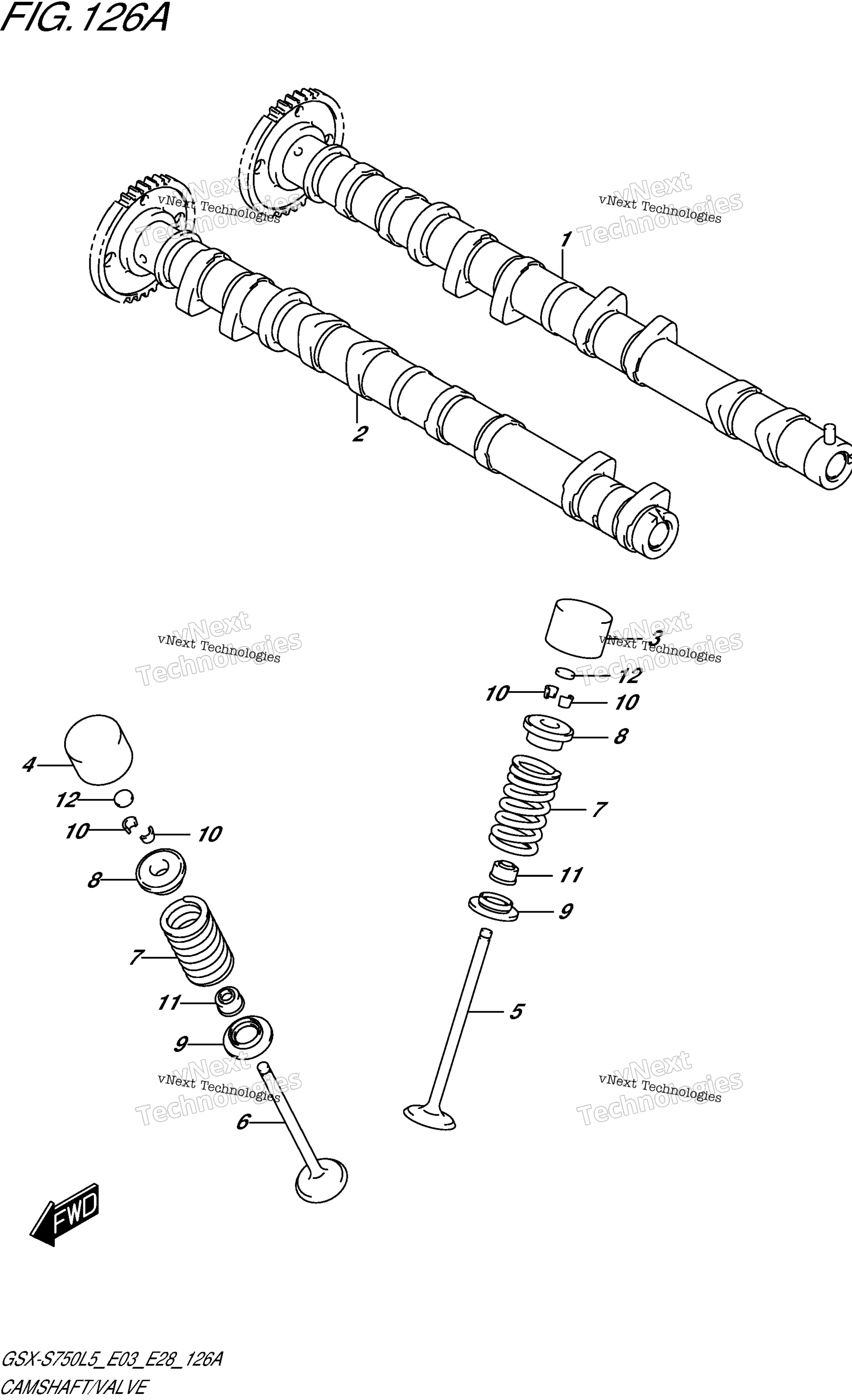 Camshaft / клапан