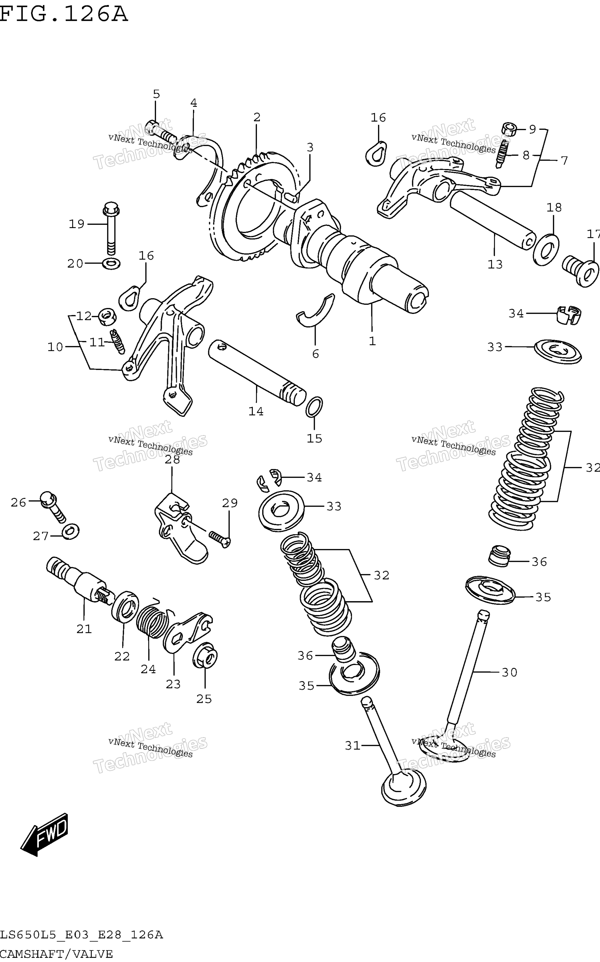 Camshaft / клапан