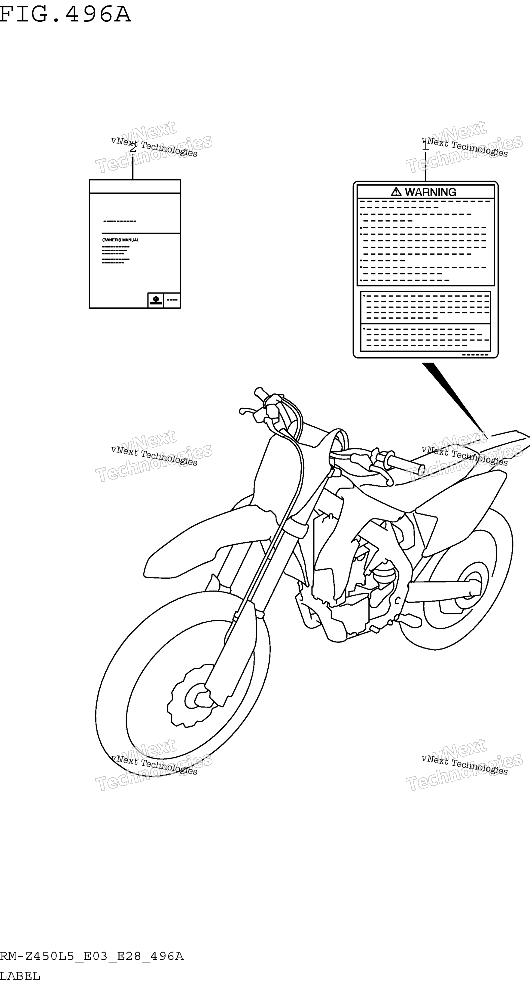 Шильдик (Rm-Z450l5 E03)