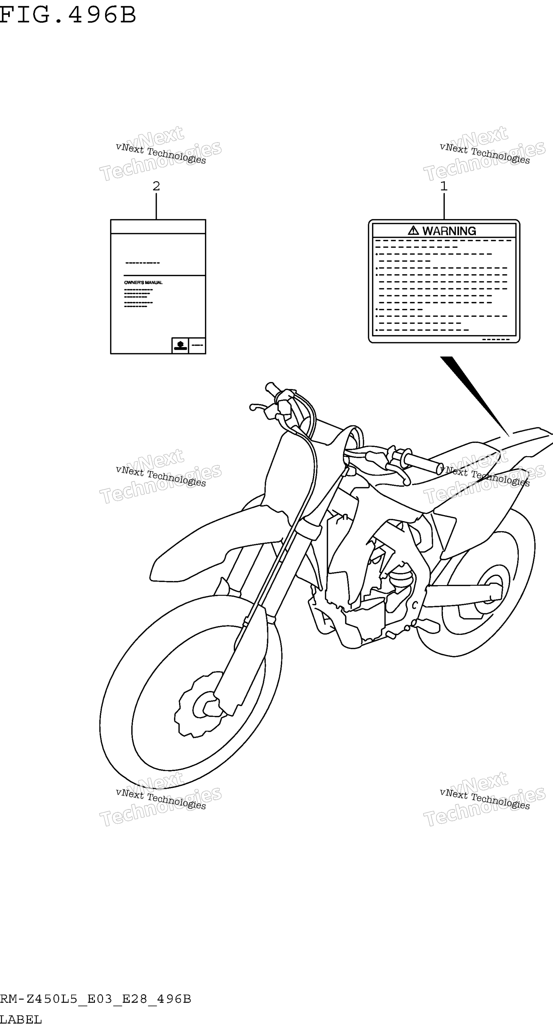Шильдик (Rm-Z450l5 E28)