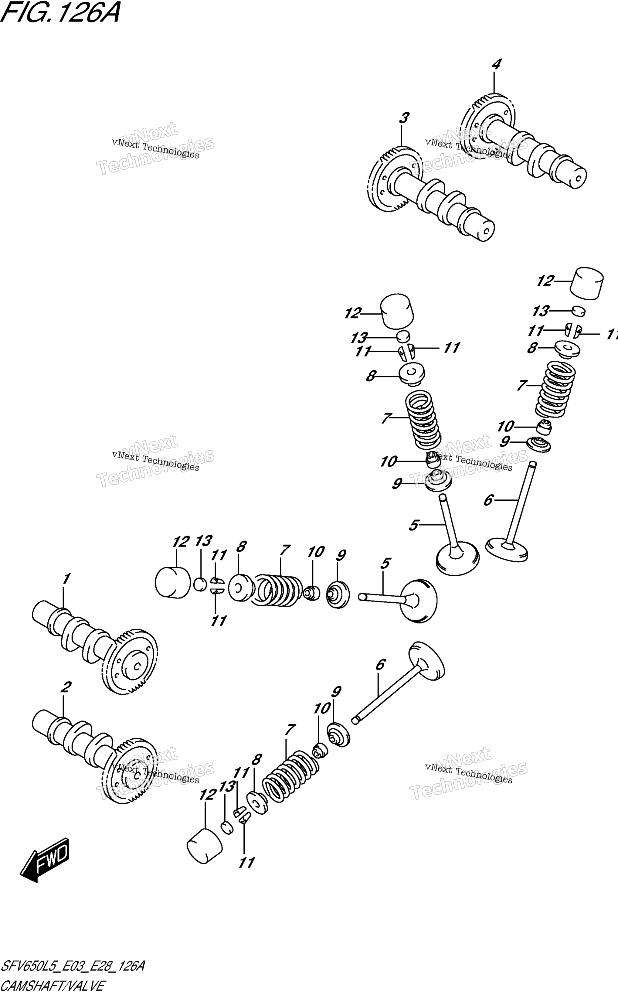 Camshaft / клапан