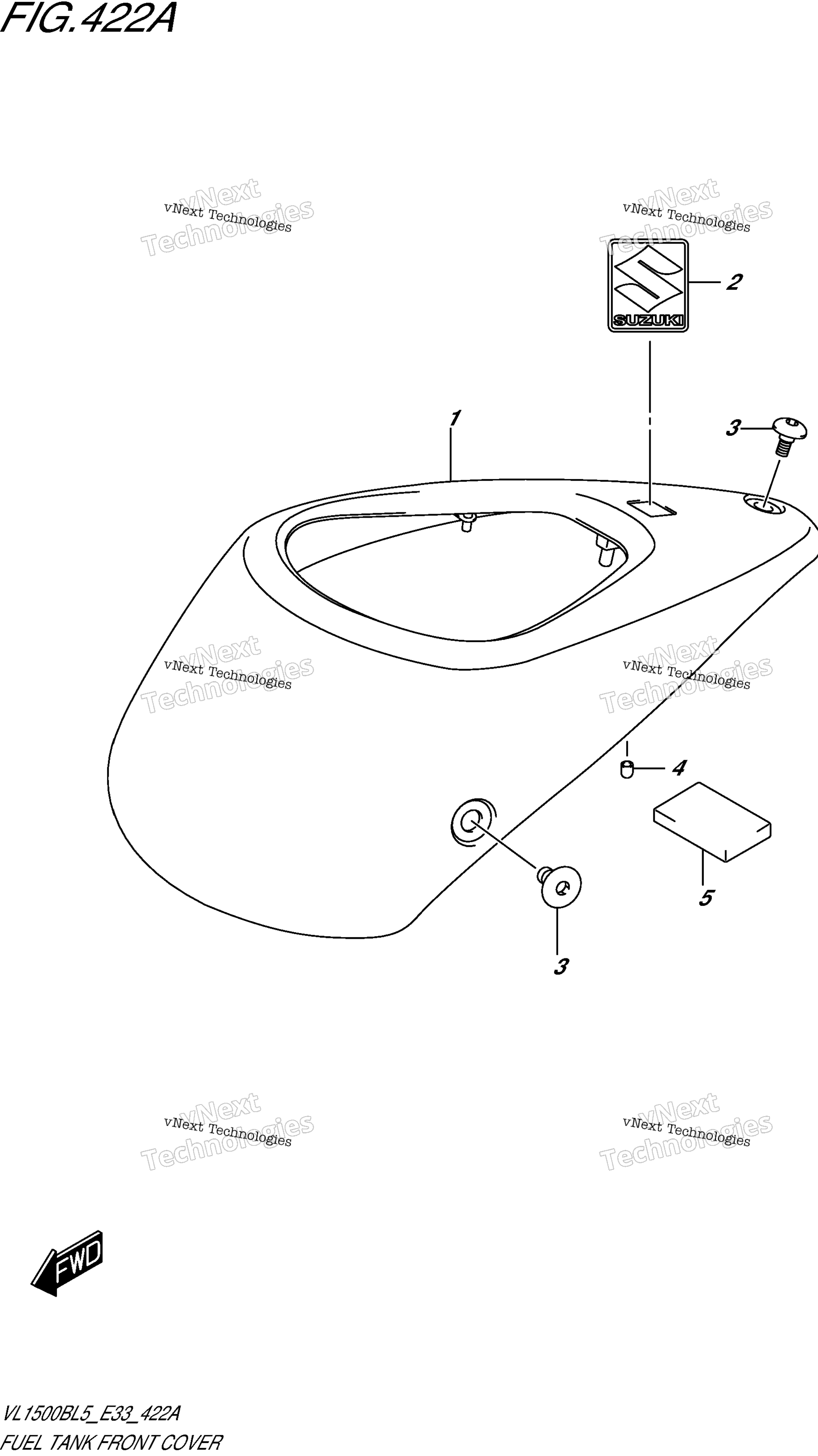 Топливная система Tank Front Cover