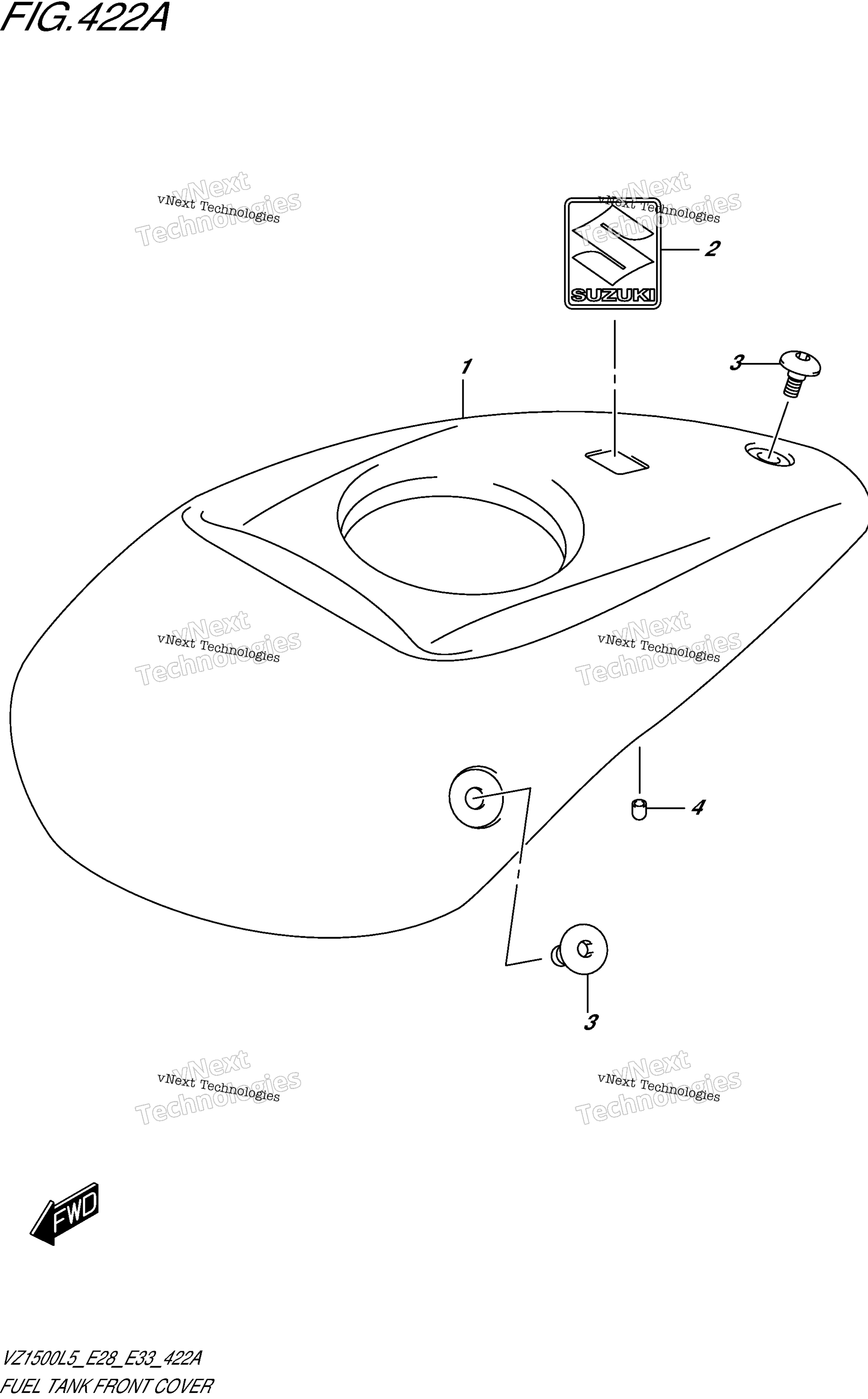 Топливная система Tank Front Cover