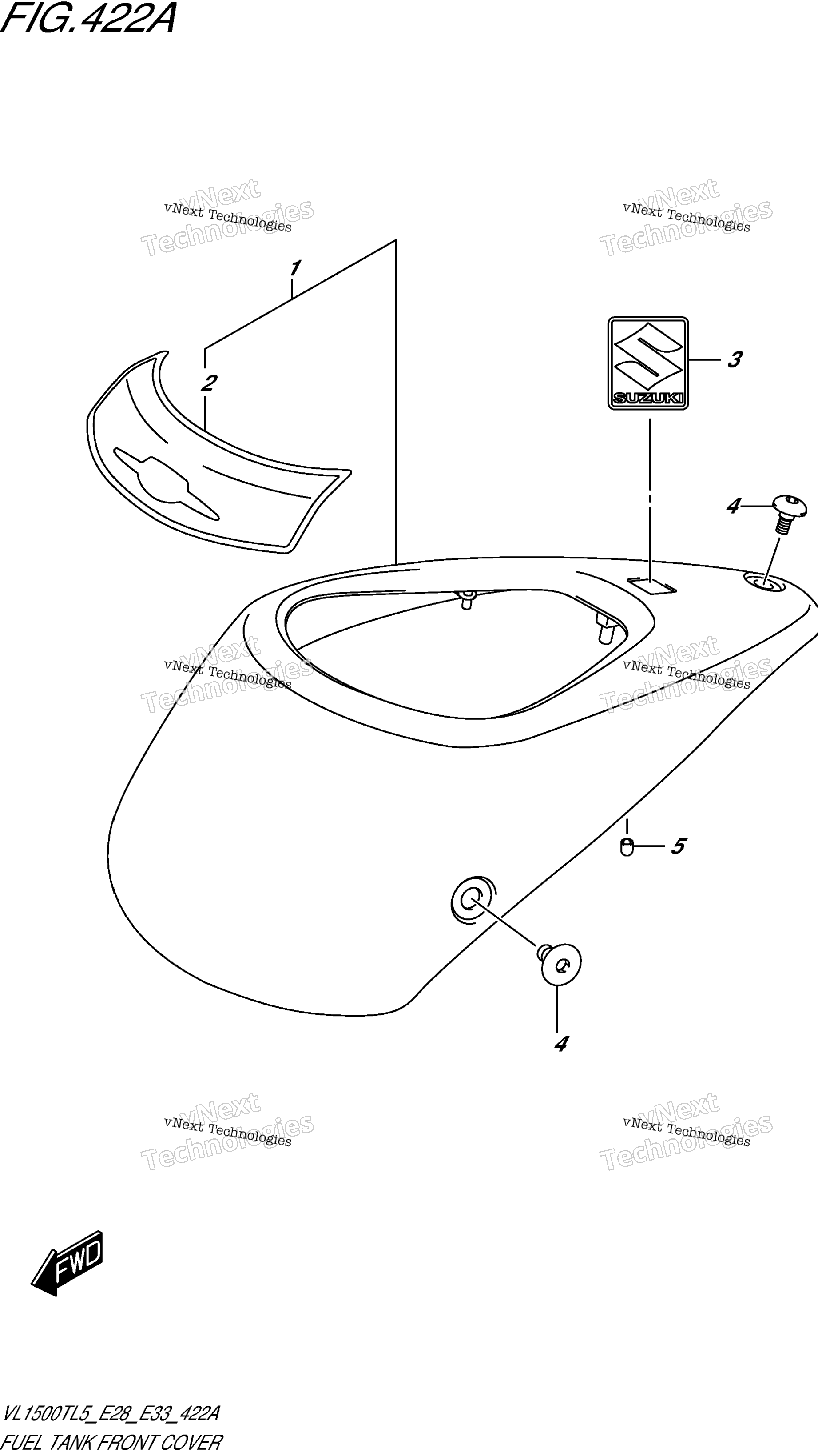 Топливная система Tank Front Cover