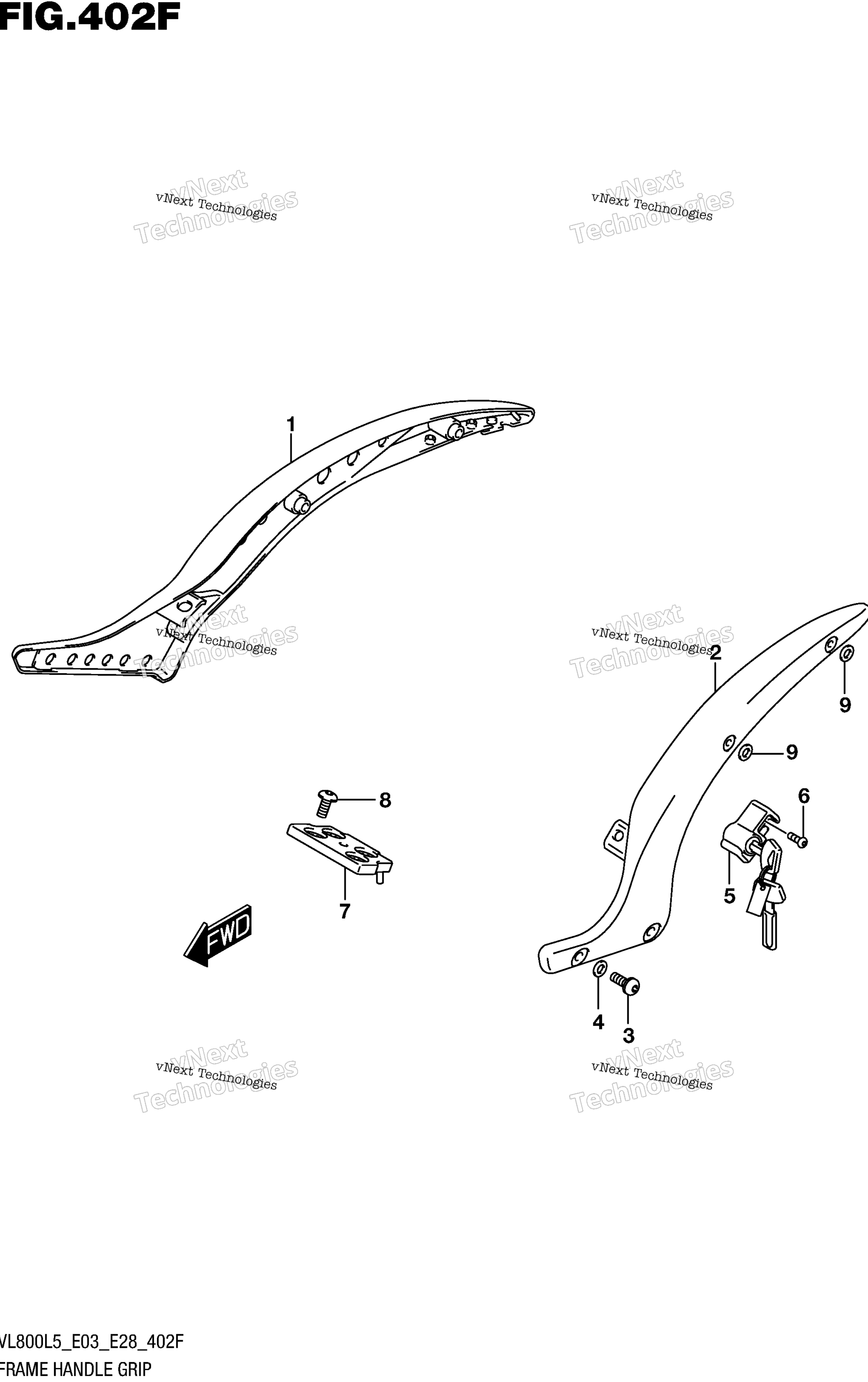 Рама Handle Grip (Vl800bl5 E28)