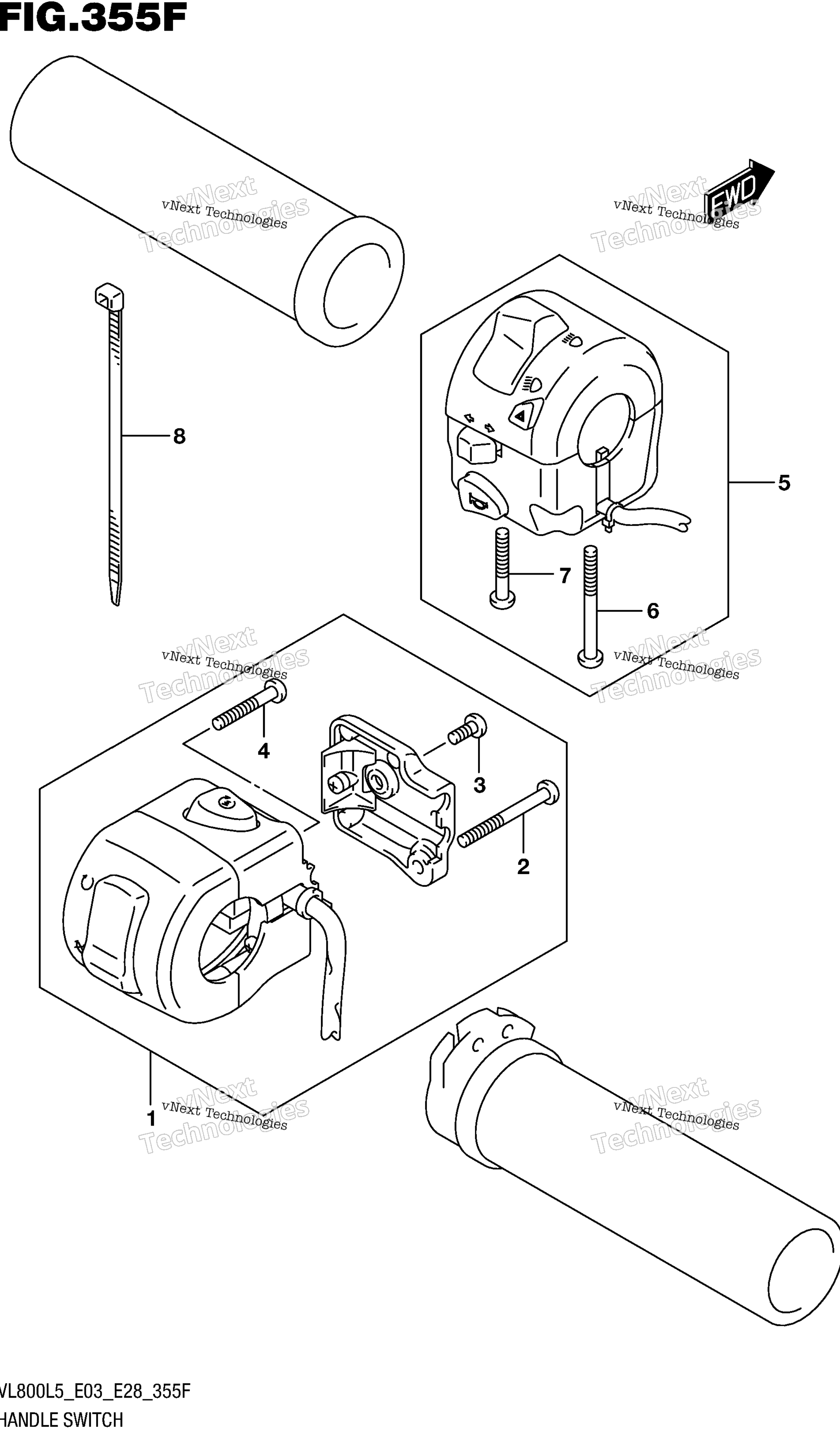 Переключатели на руле (Vl800bl5 E28)