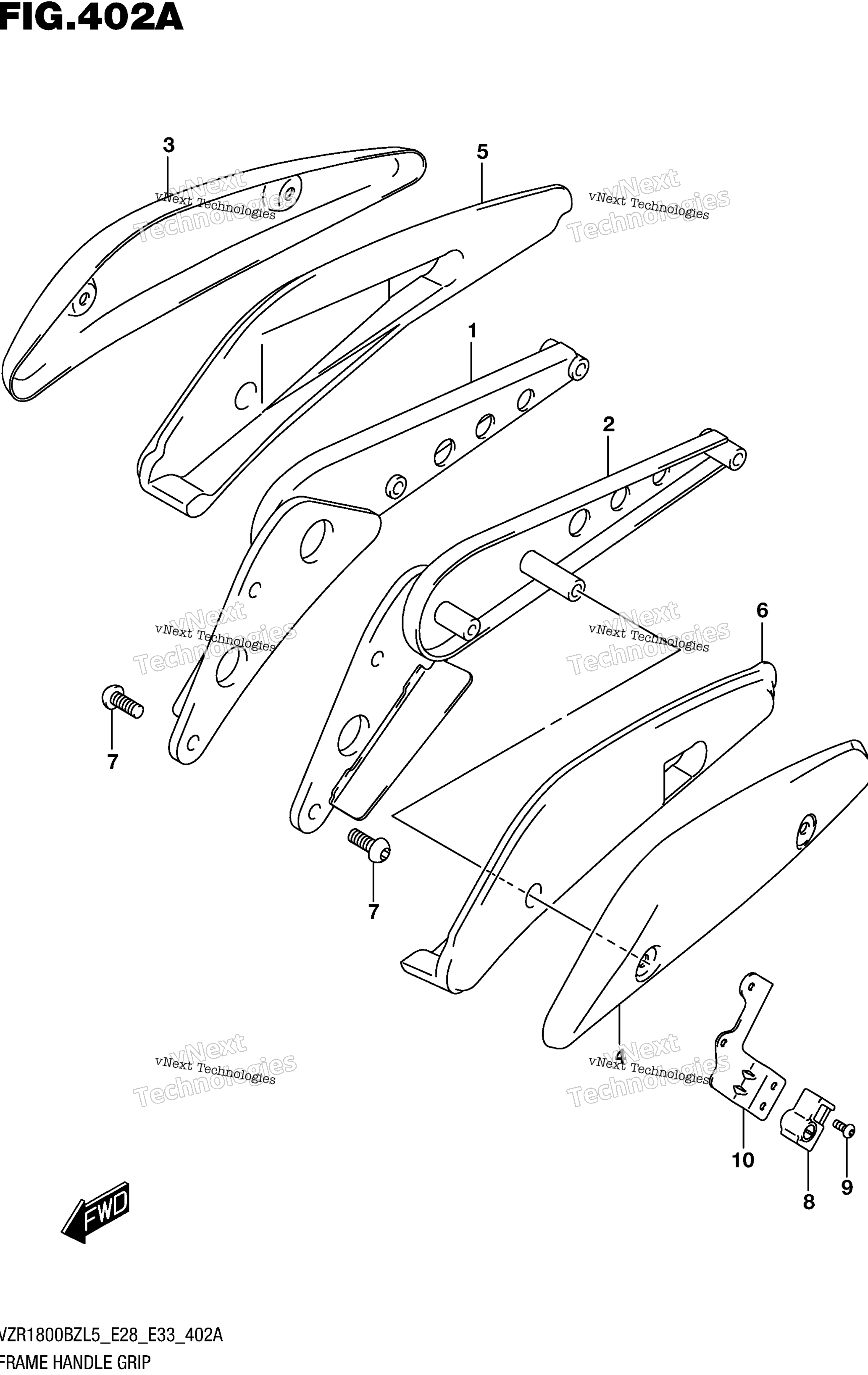 Рама Handle Grip (Vzr1800bzl5 E28)