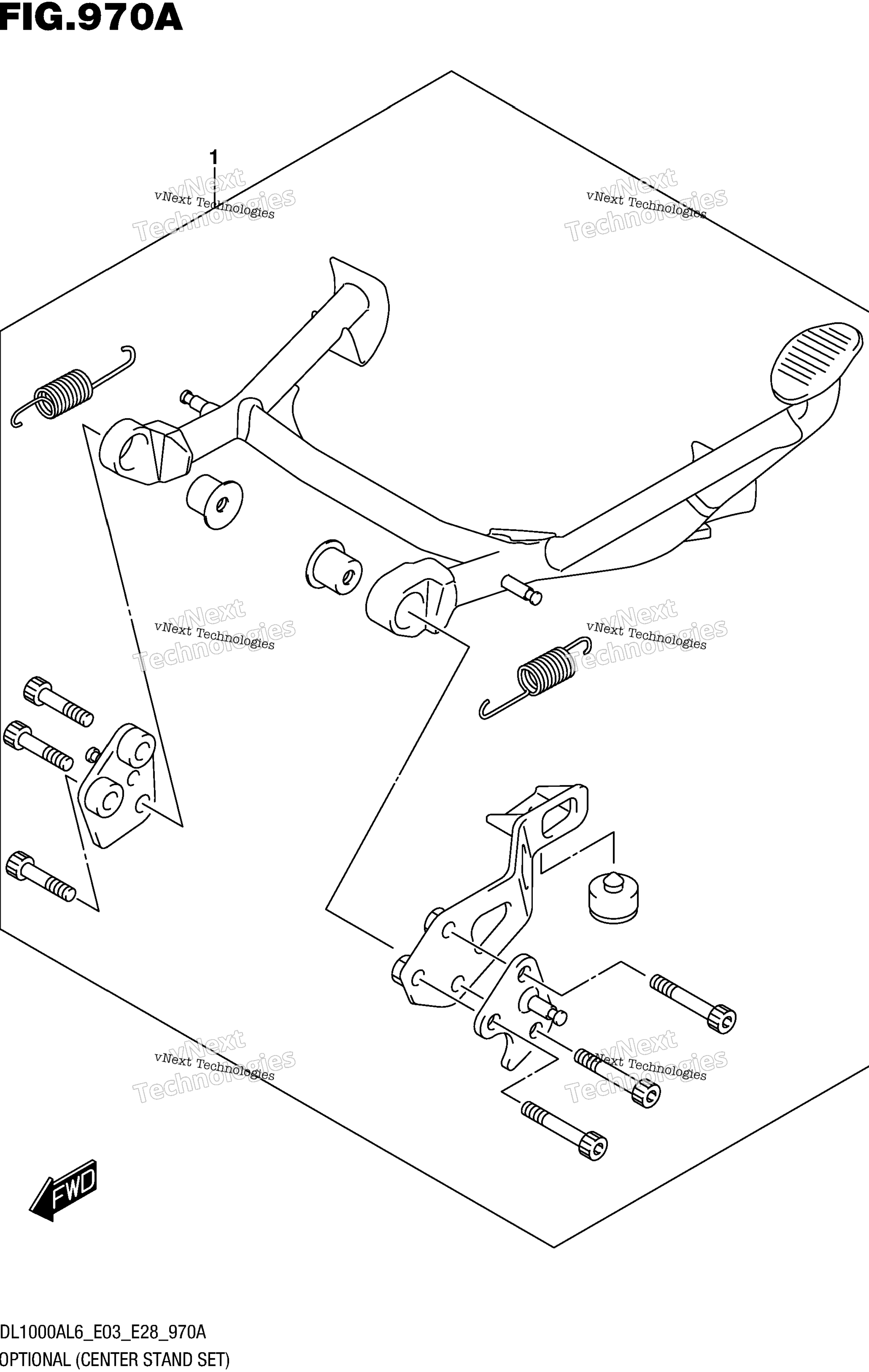 Опциональное оборудование (Center Stand Set)