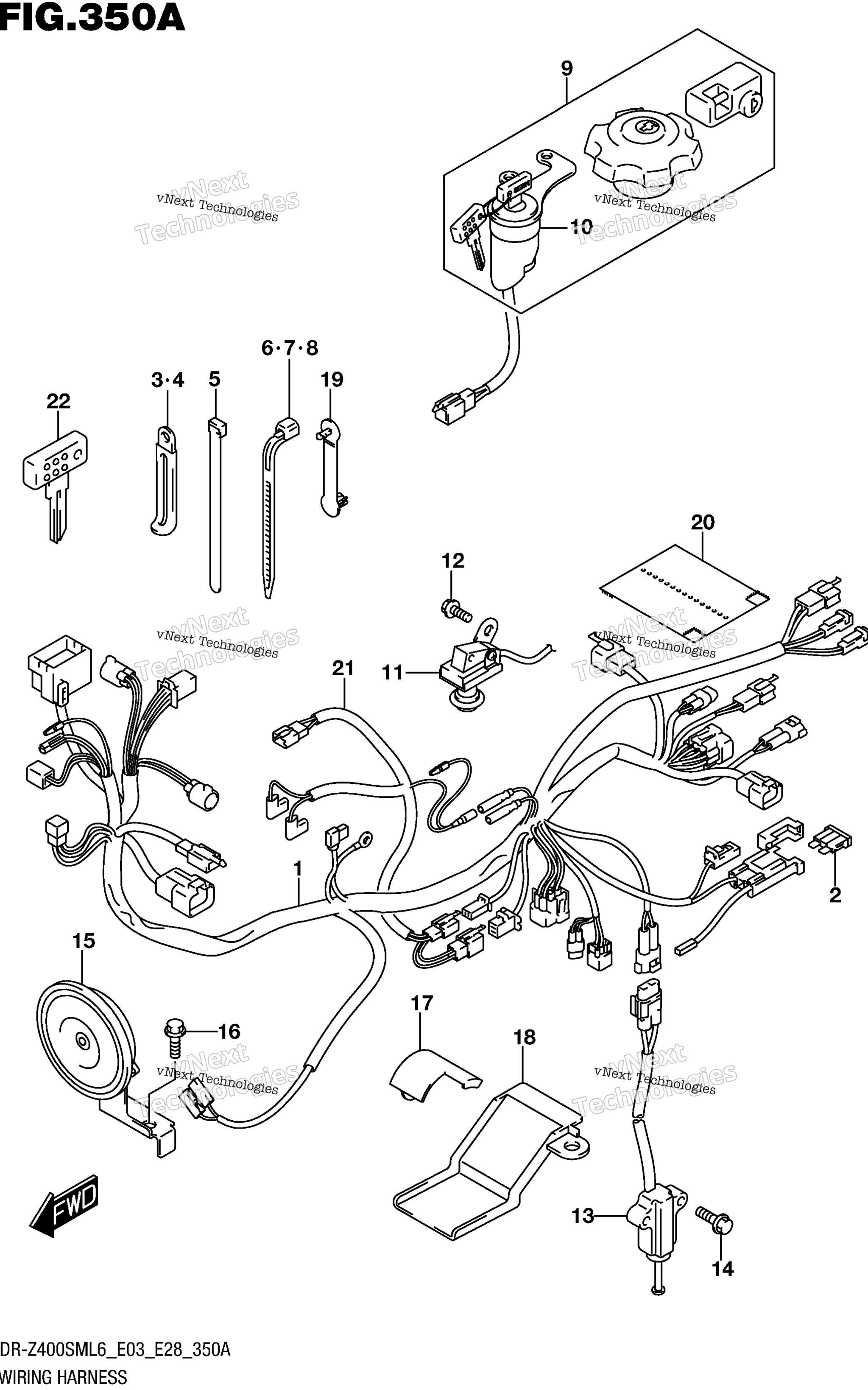 Жгут проводов (Dr-Z400sml6 E03)