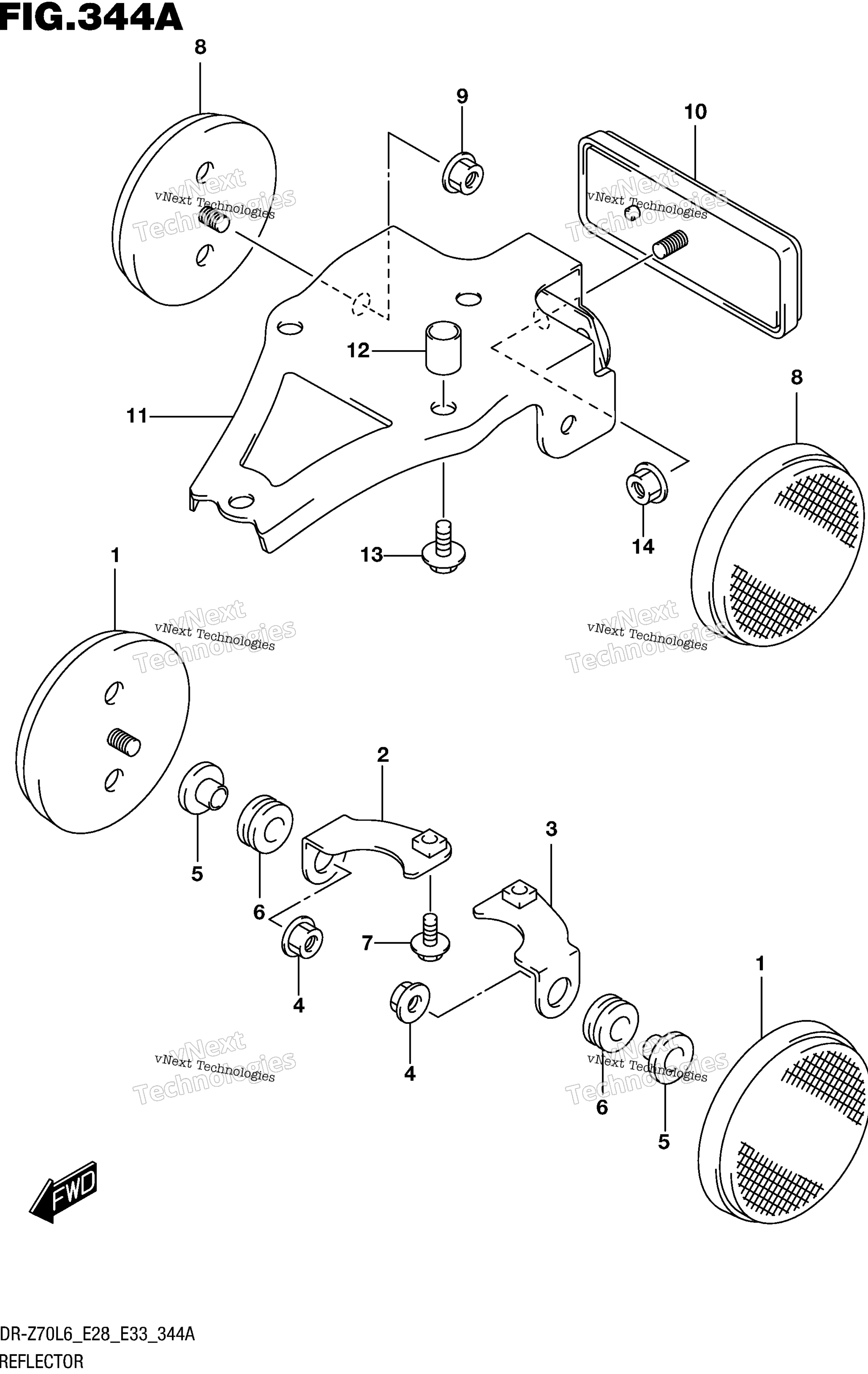 Отражатель (Dr-Z70l6 E28)