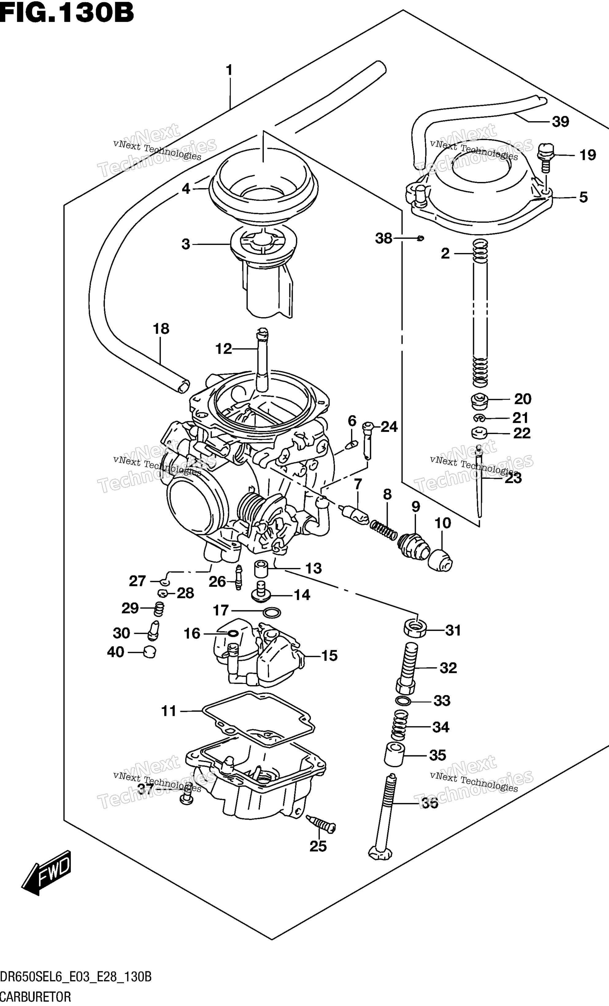 Карбюратор (Dr650sel6 E28)