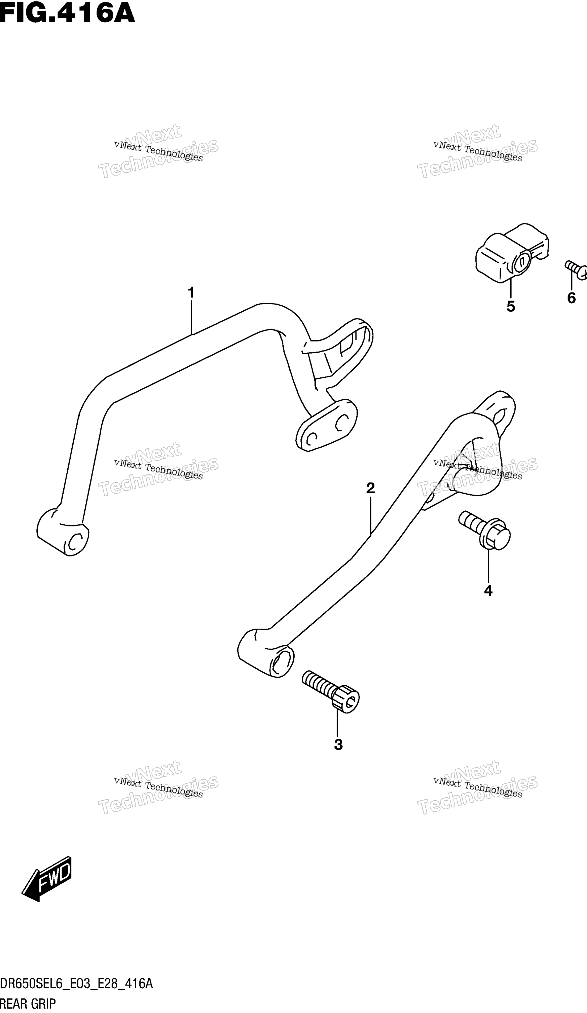 задний Grip (Dr650sel6 E03)