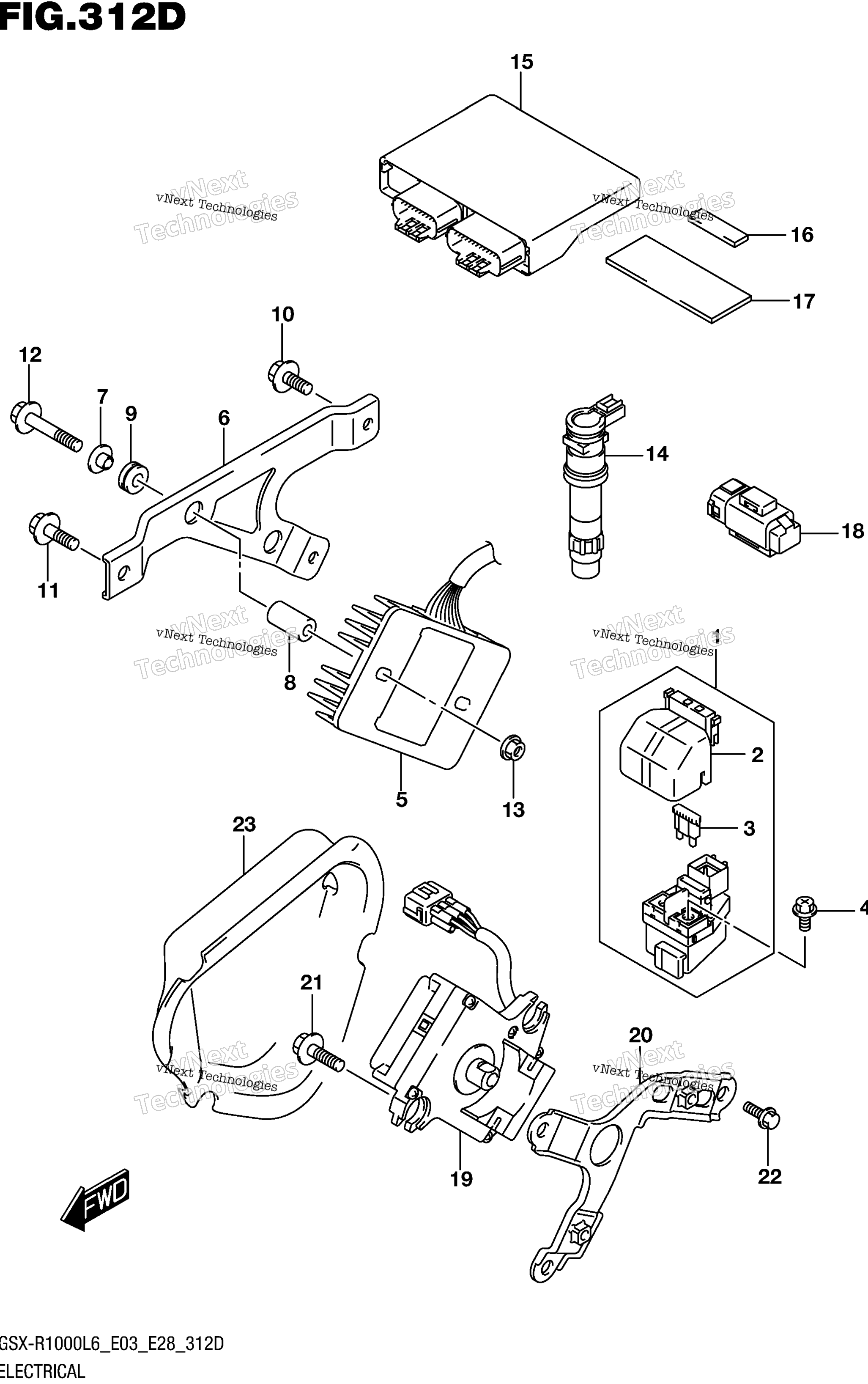 Электрооборудование (Gsx-R1000al6 E28)