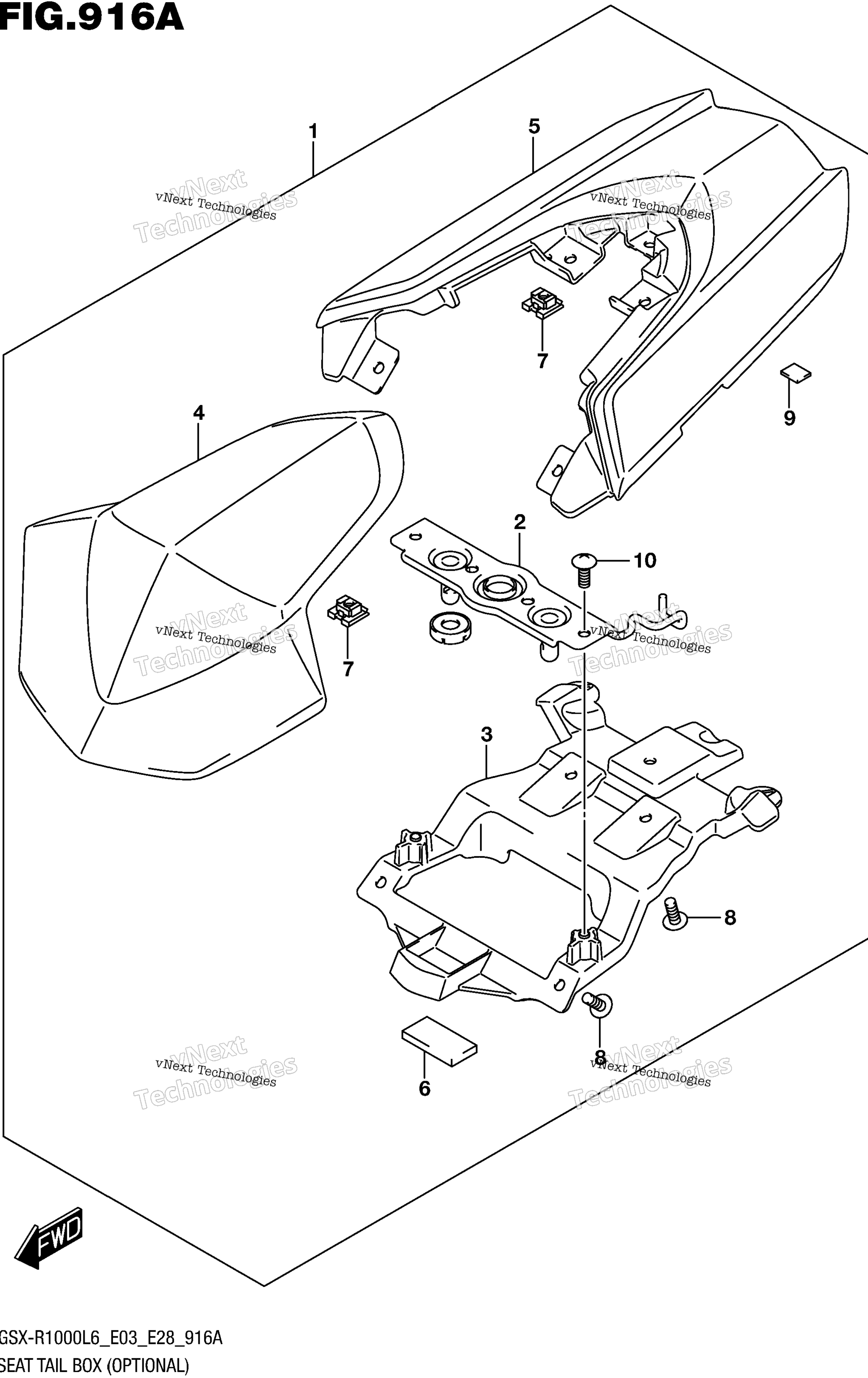 сиденье Tail Box (Optional)