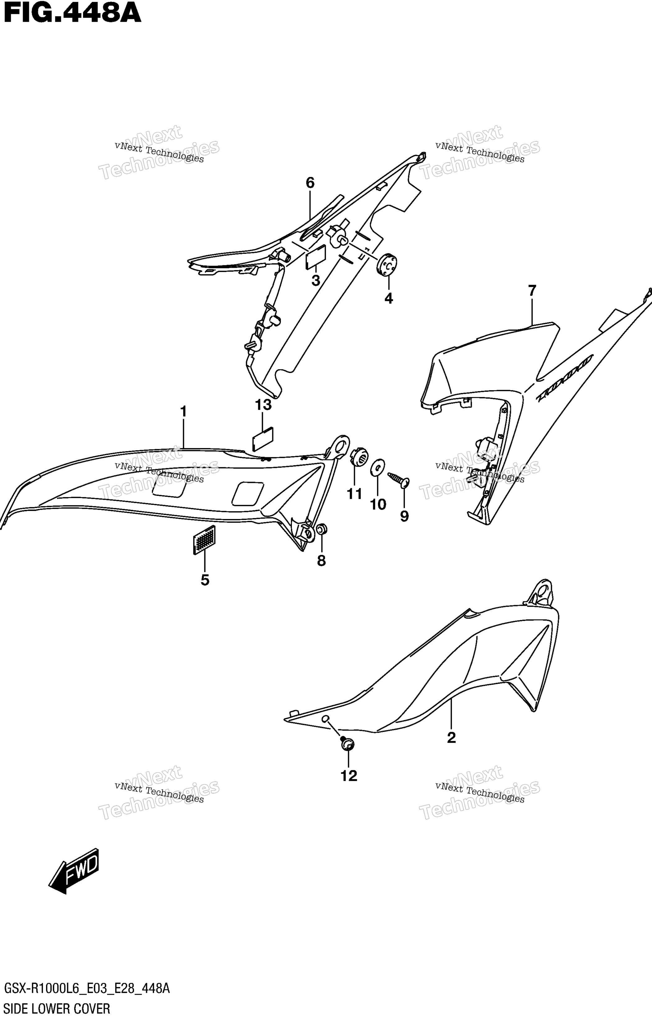 Side Lower крышка