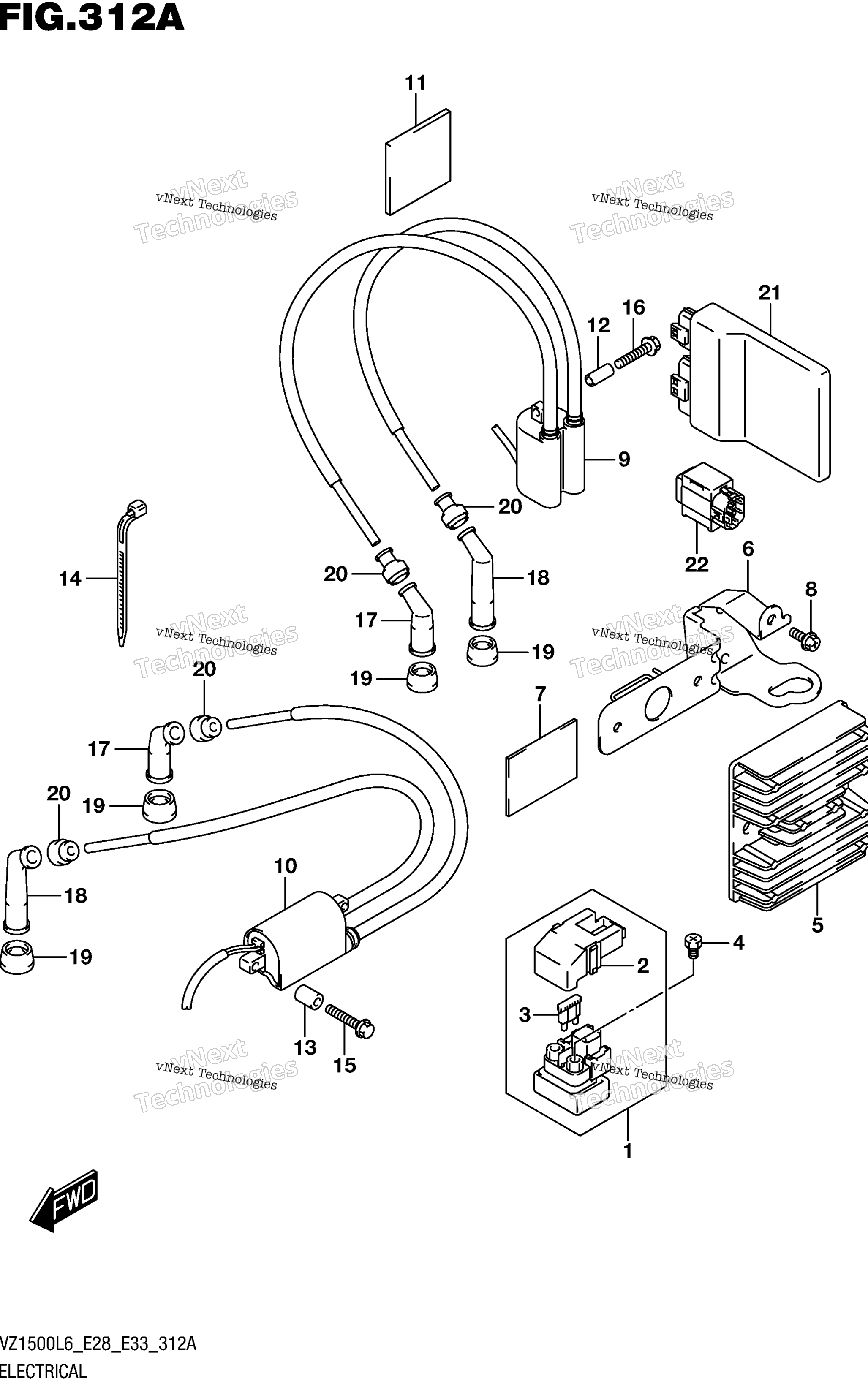 Электрооборудование (Vz1500l6 E28)