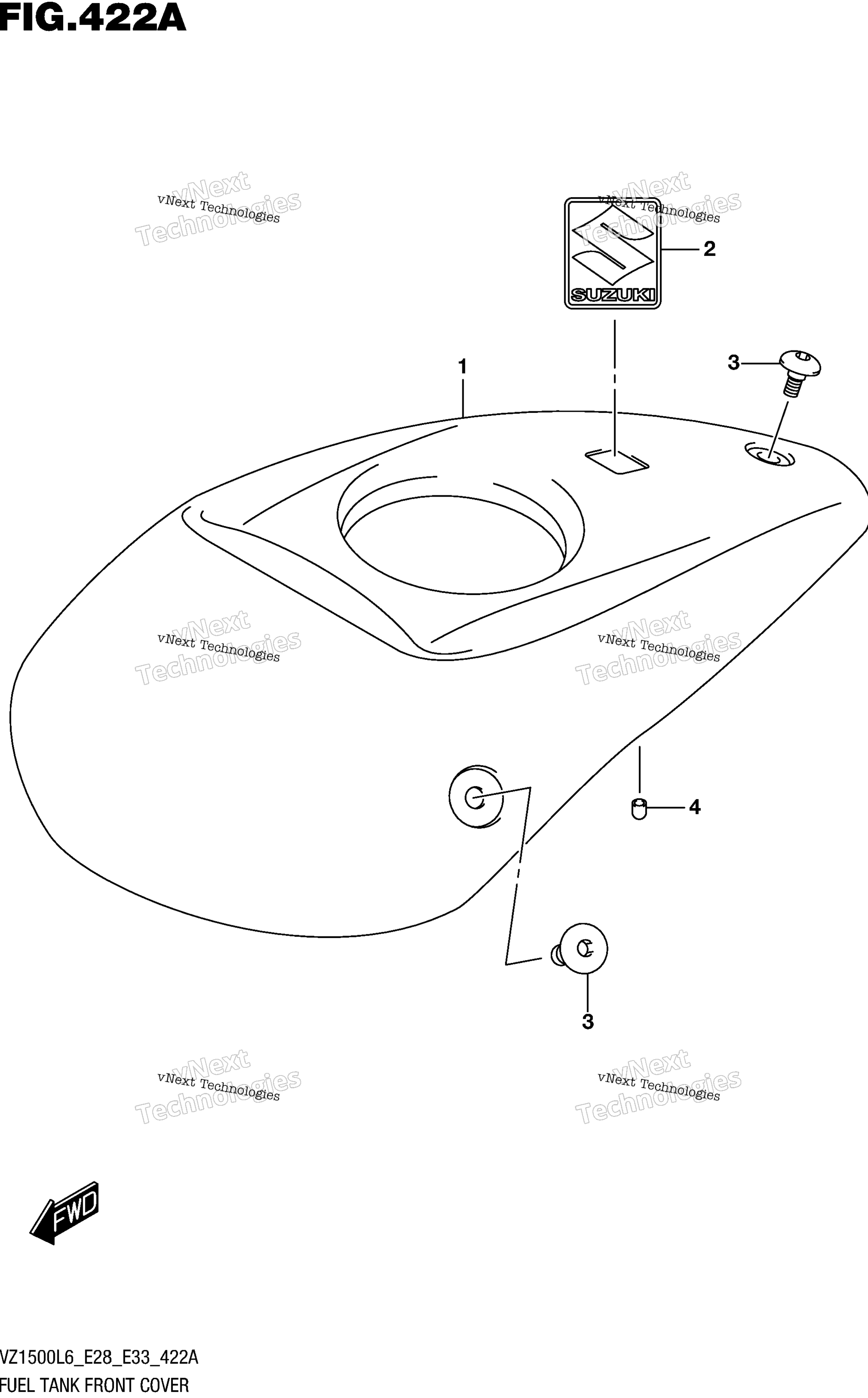 Топливная система Tank Front Cover