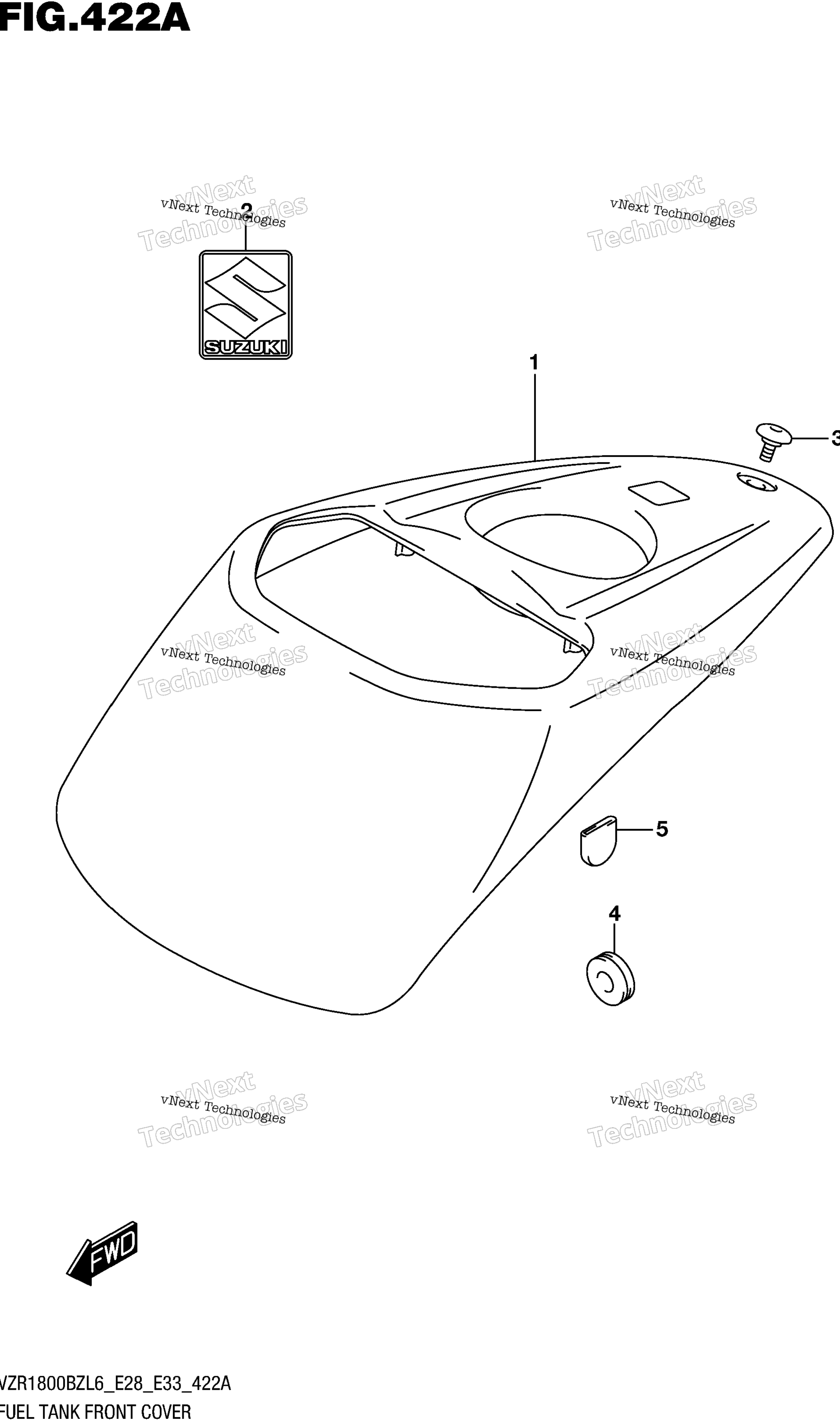 Топливная система Tank Front Cover