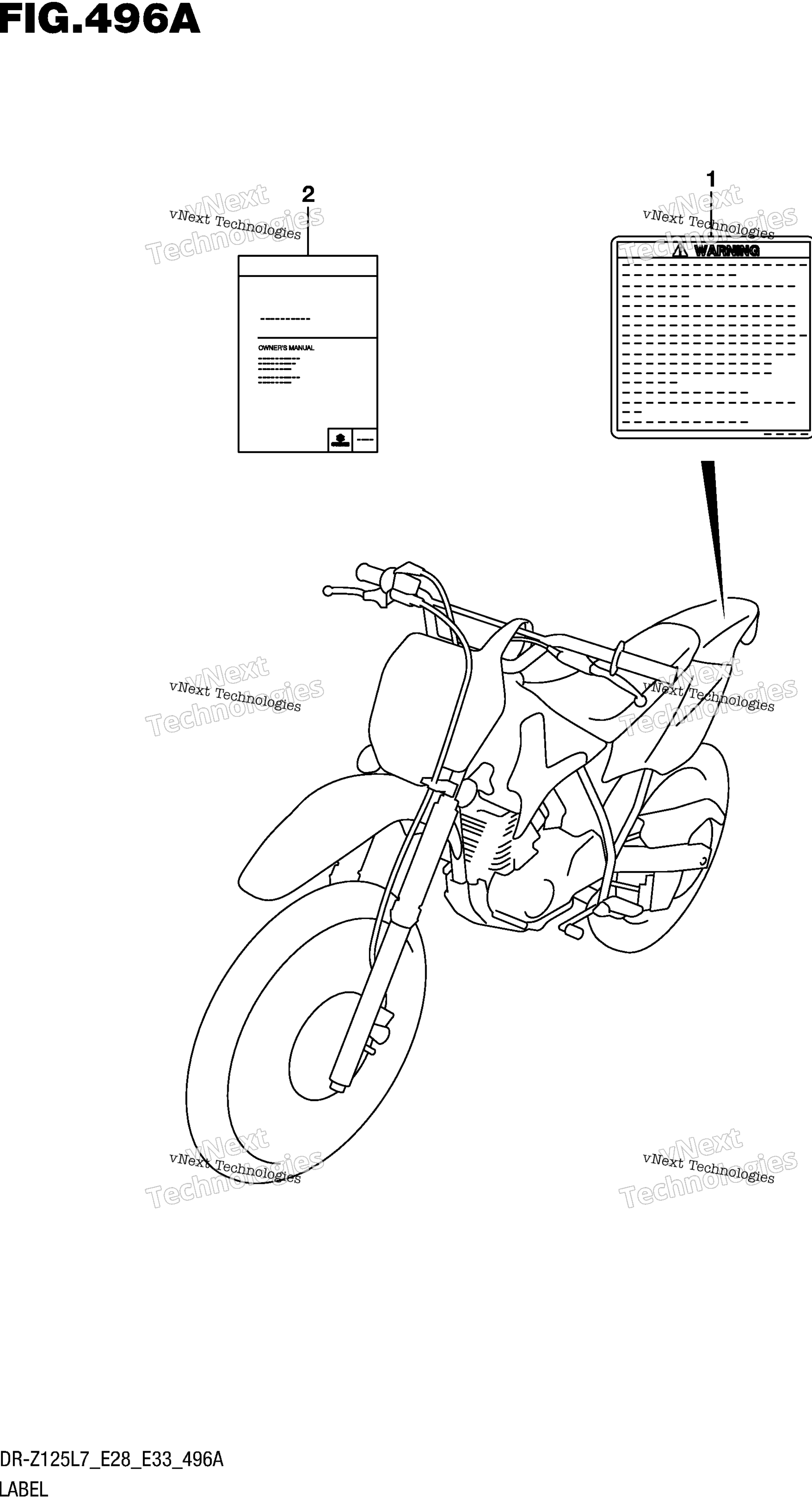 Шильдик (Dr-Z125 E28)