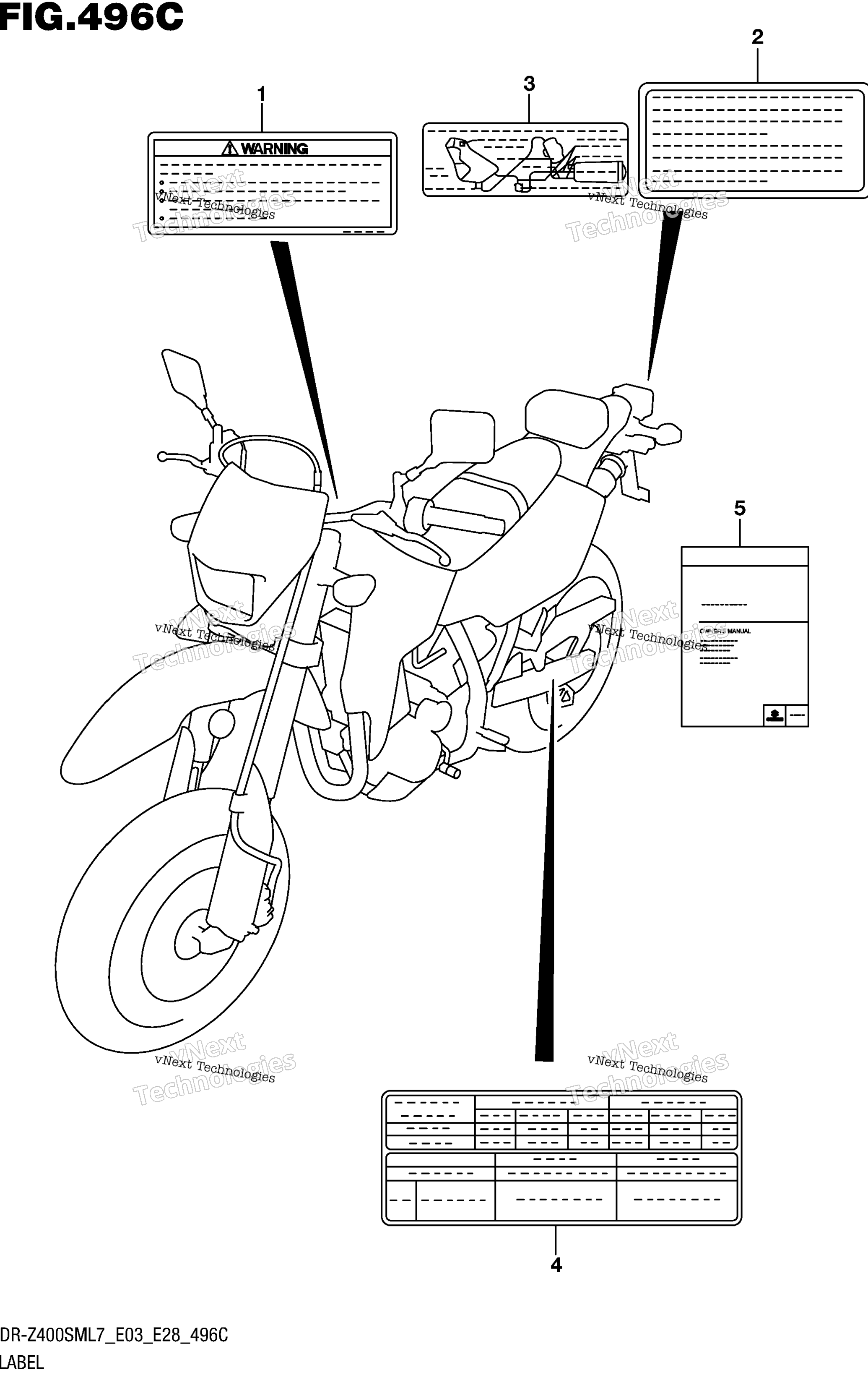 Шильдик (Dr-Z400sml7 E33)