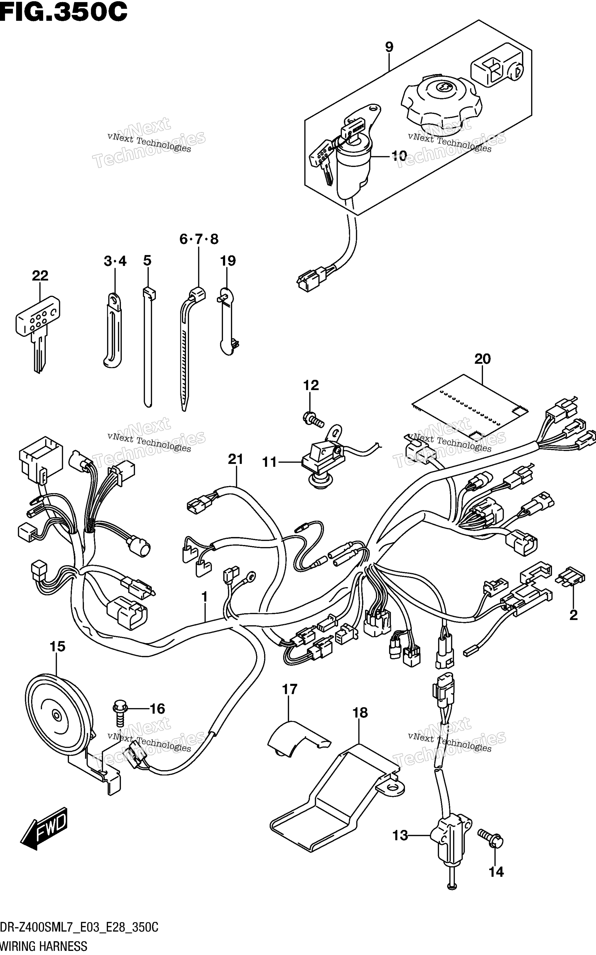 Жгут проводов (Dr-Z400sml7 E33)