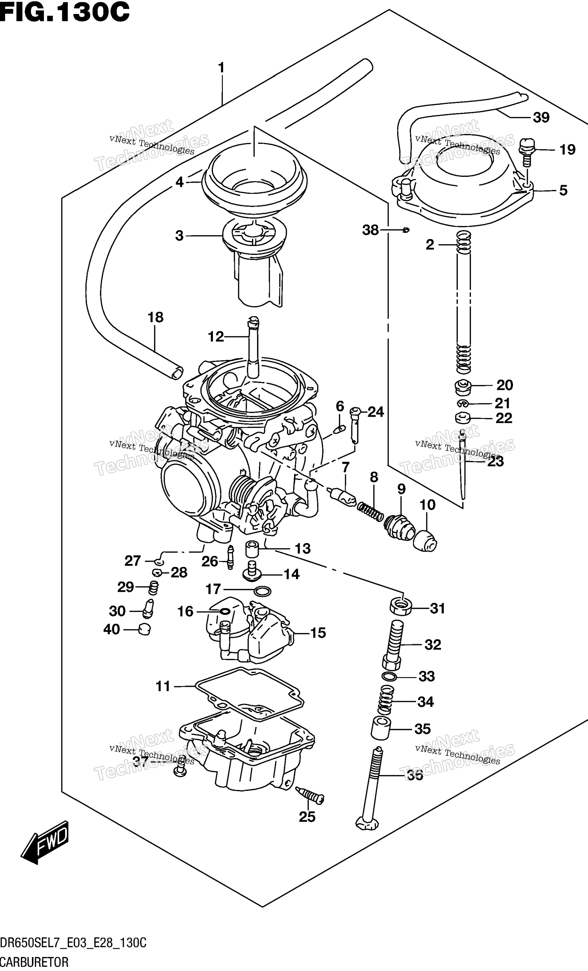 Карбюратор (Dr650sel7 E33)