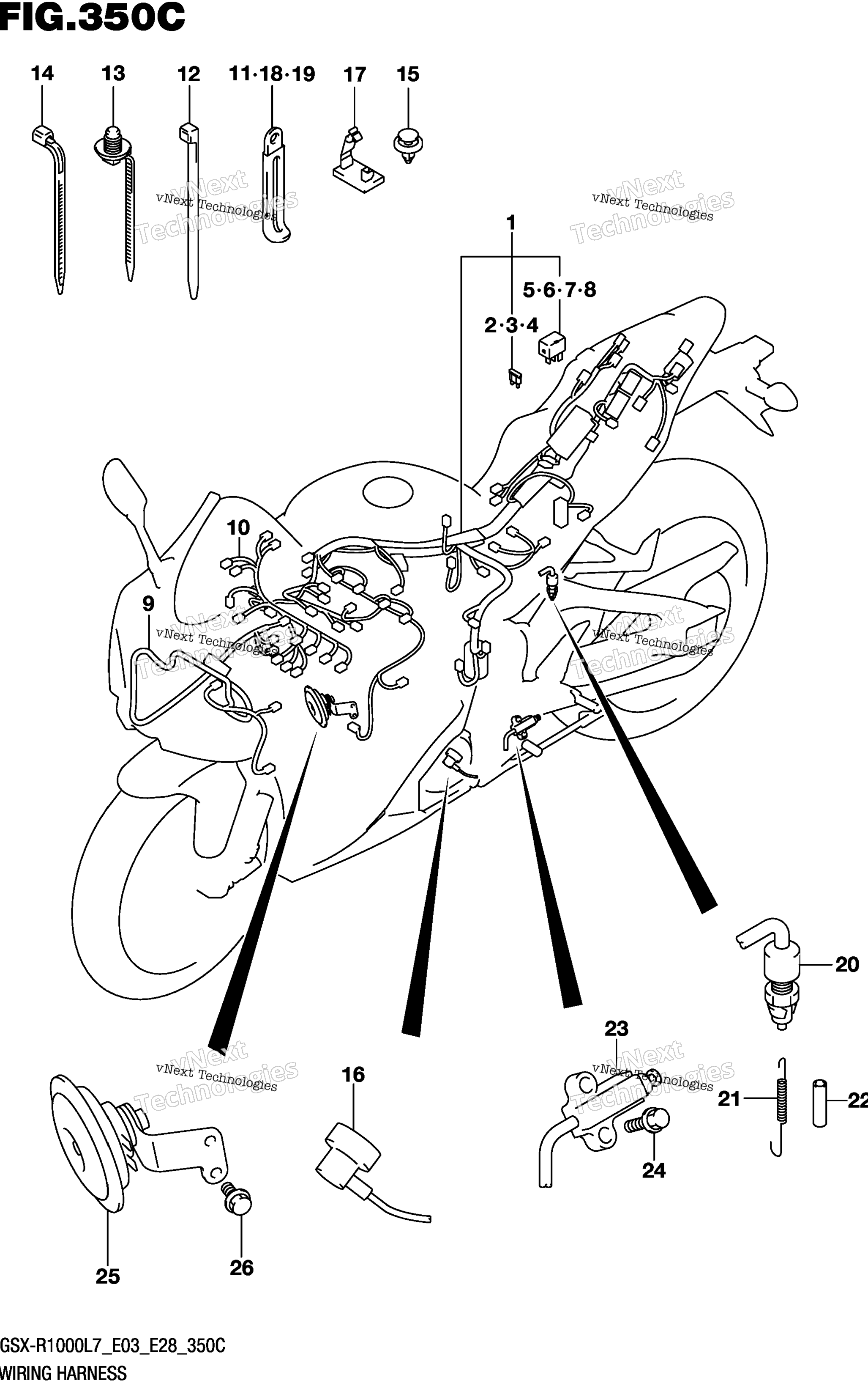 Жгут проводов (Gsx-R1000l7 E33)