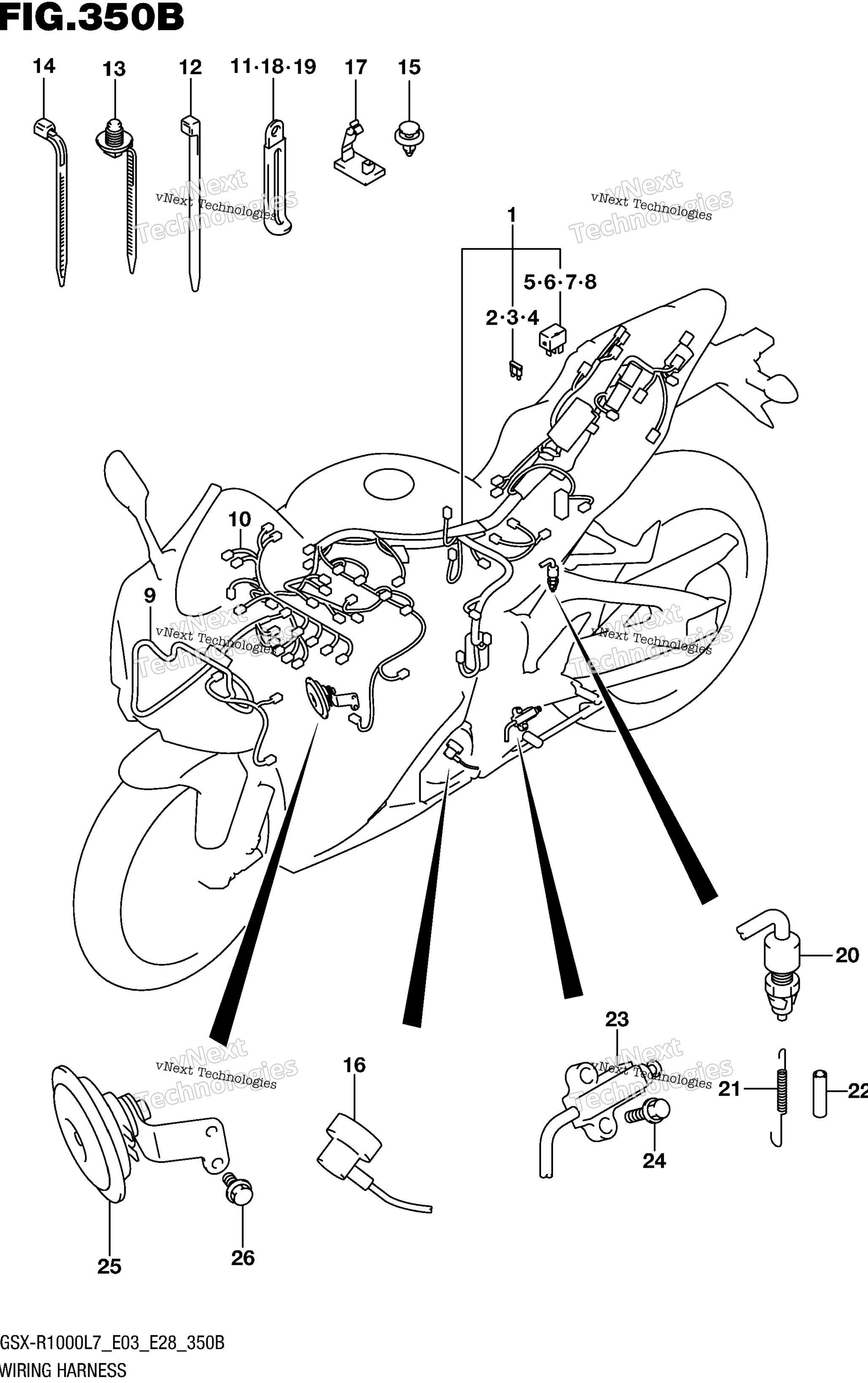 Жгут проводов (Gsx-R1000l7 E28)
