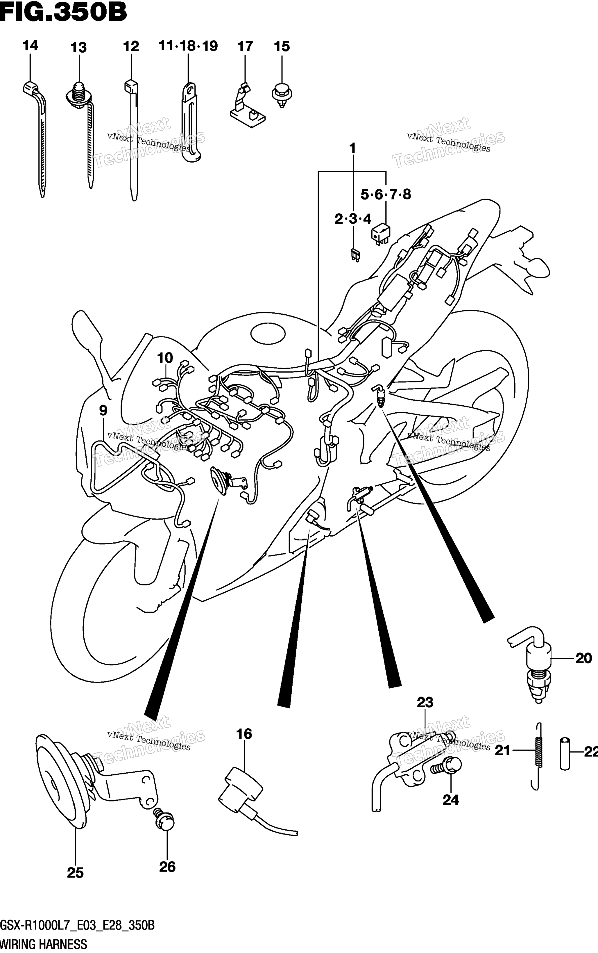 Жгут проводов (Gsx-R1000l7 E28)
