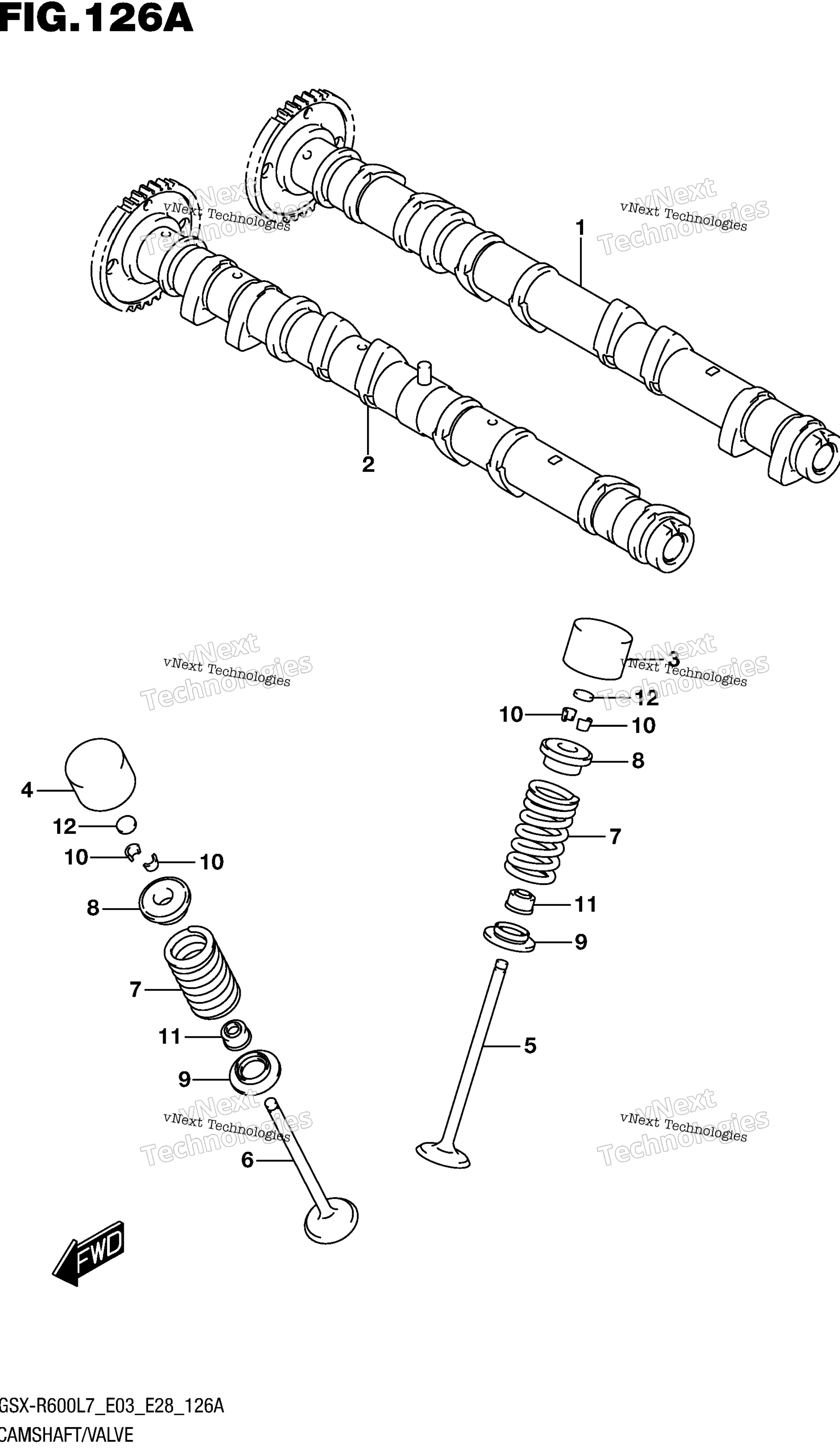 кулачок Shaft / клапан