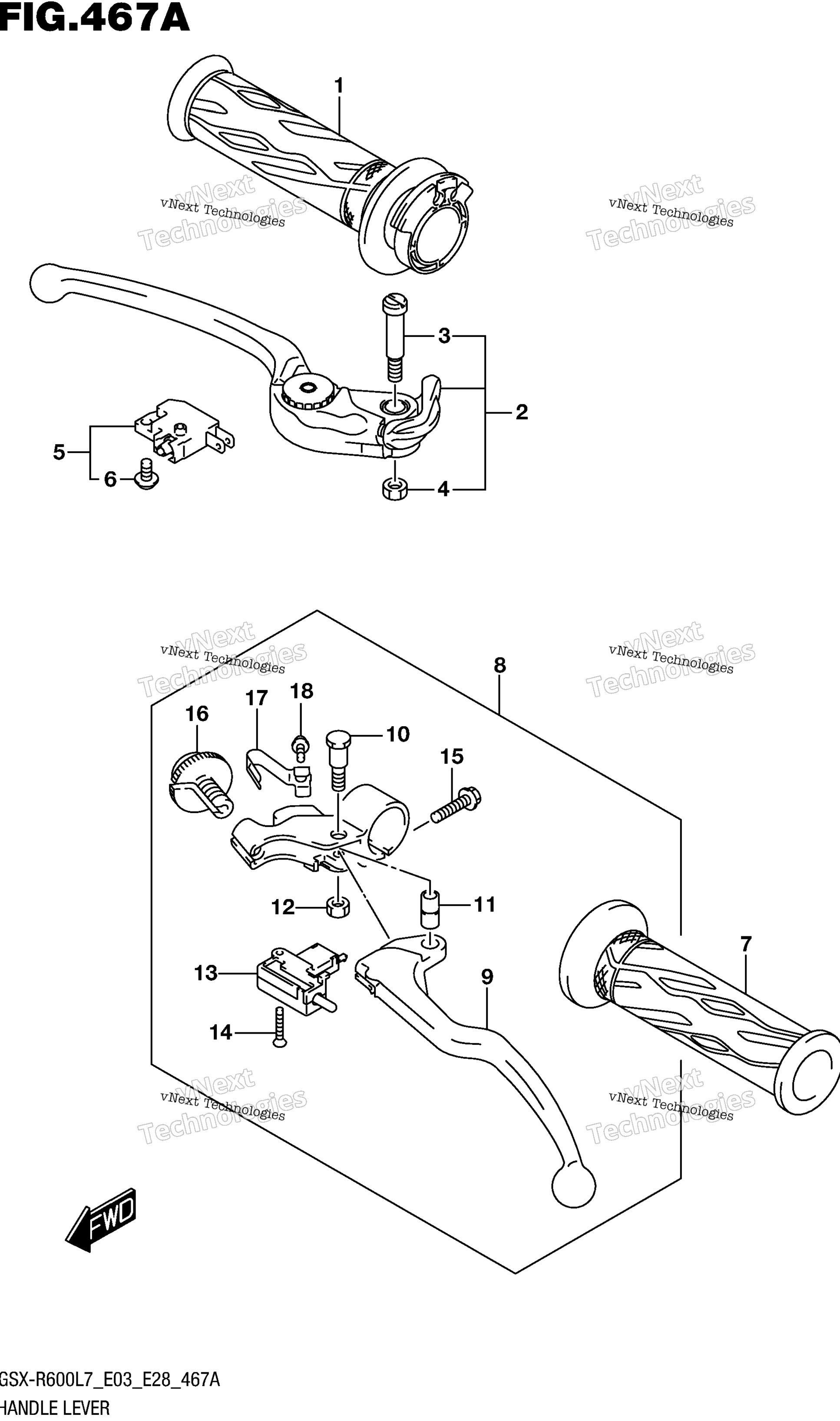 Рычаг руля