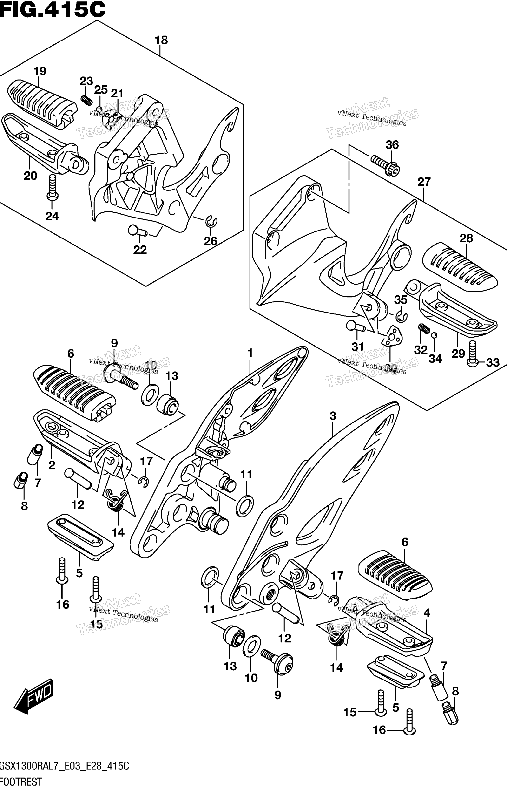 Подножка (Gsx1300ral7 E33)