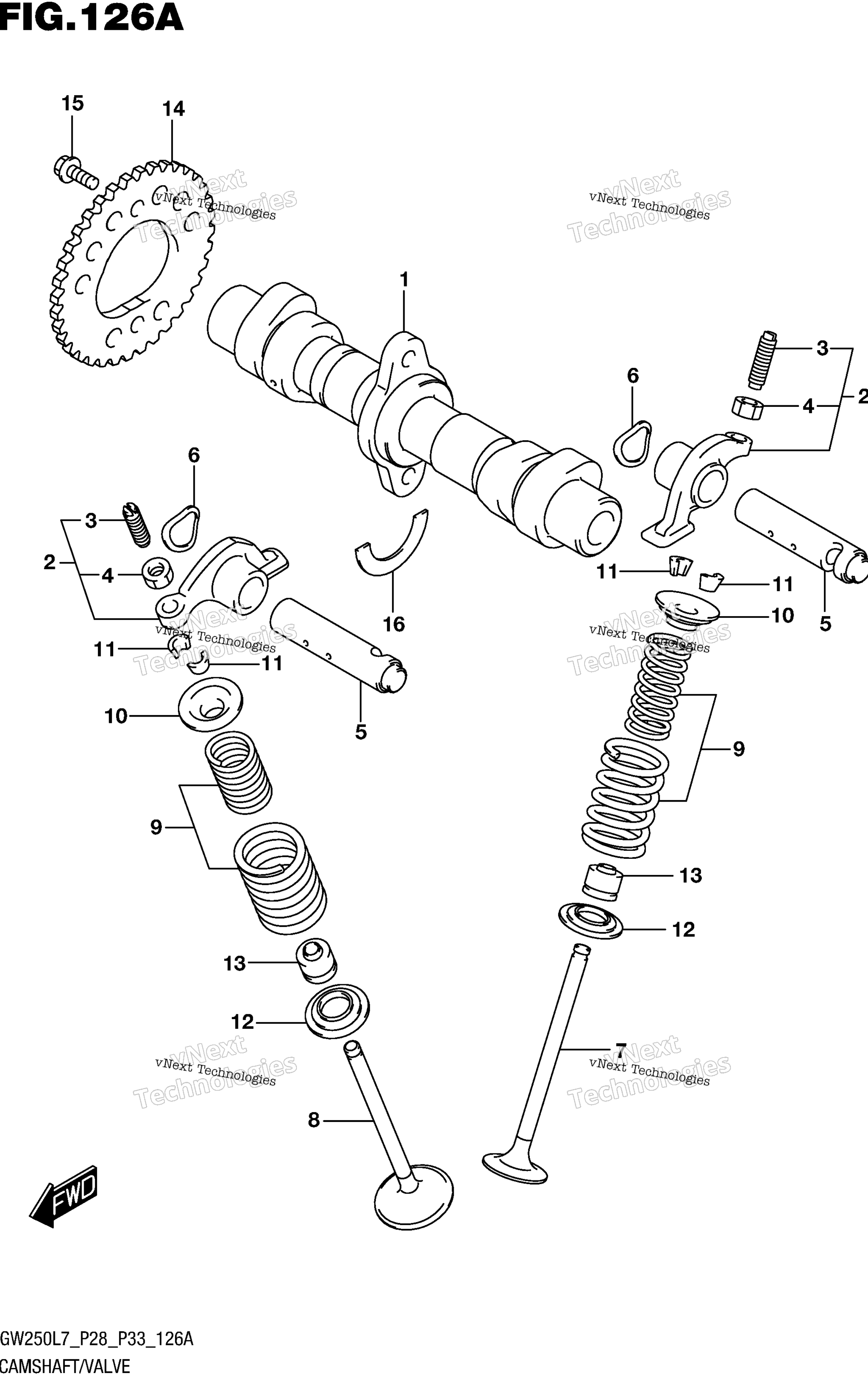 Camshaft / клапан