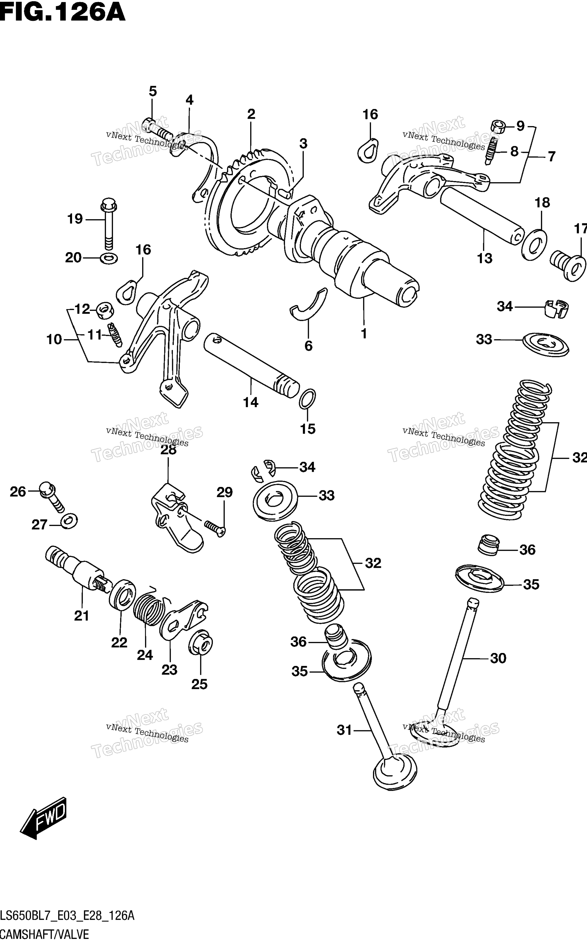 Camshaft / клапан