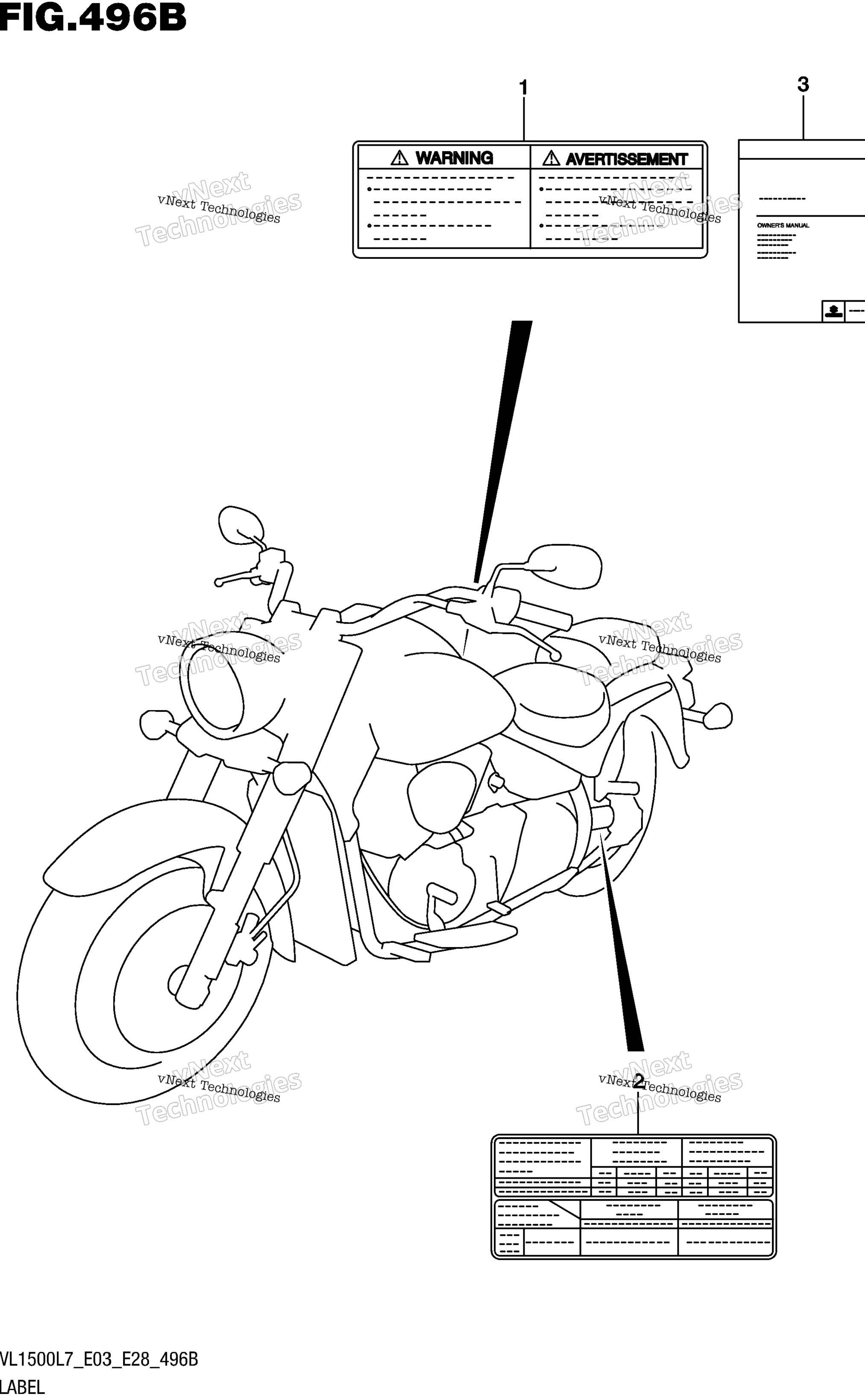 Шильдик (Vl1500bl7 E28)