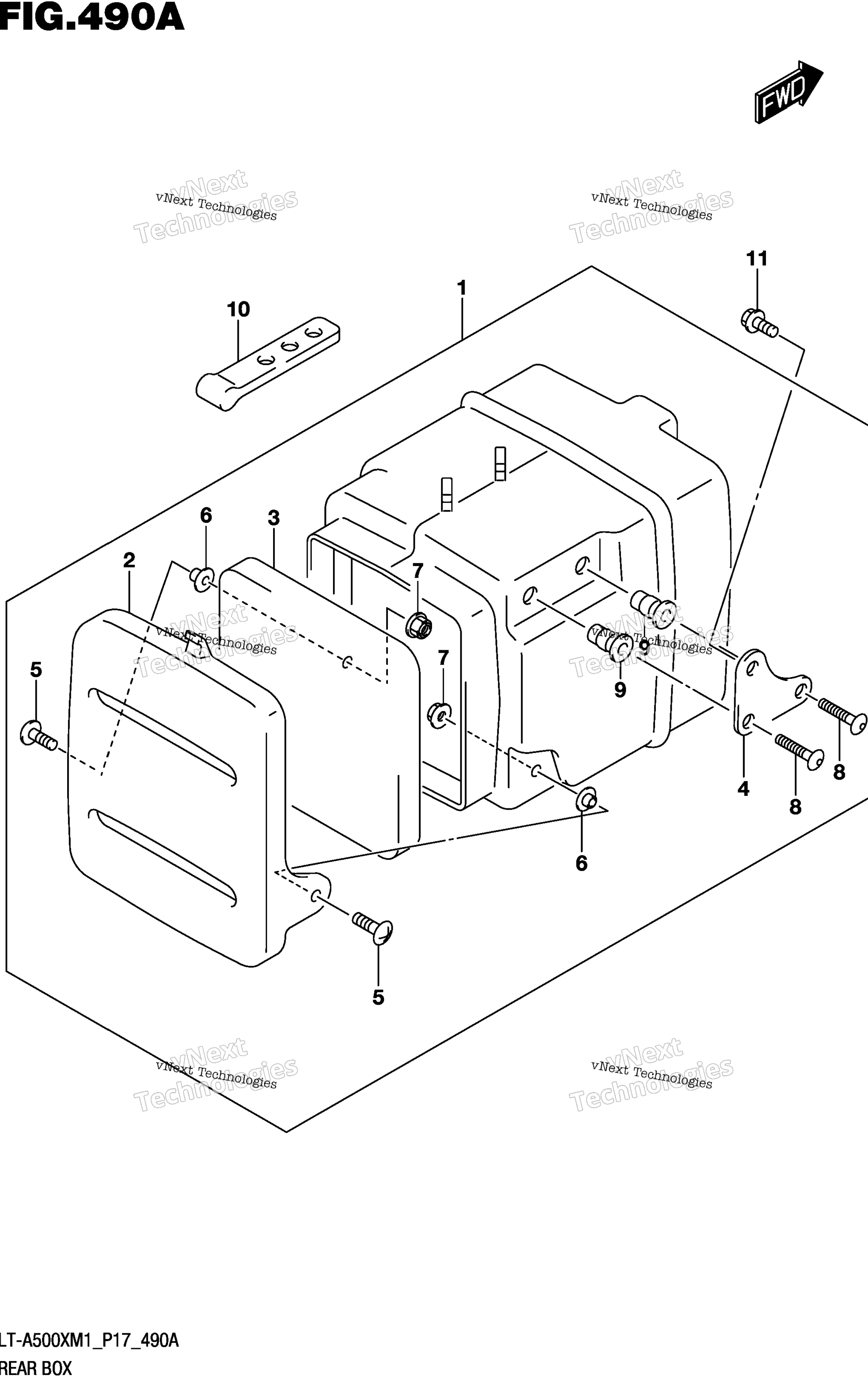 задний Box