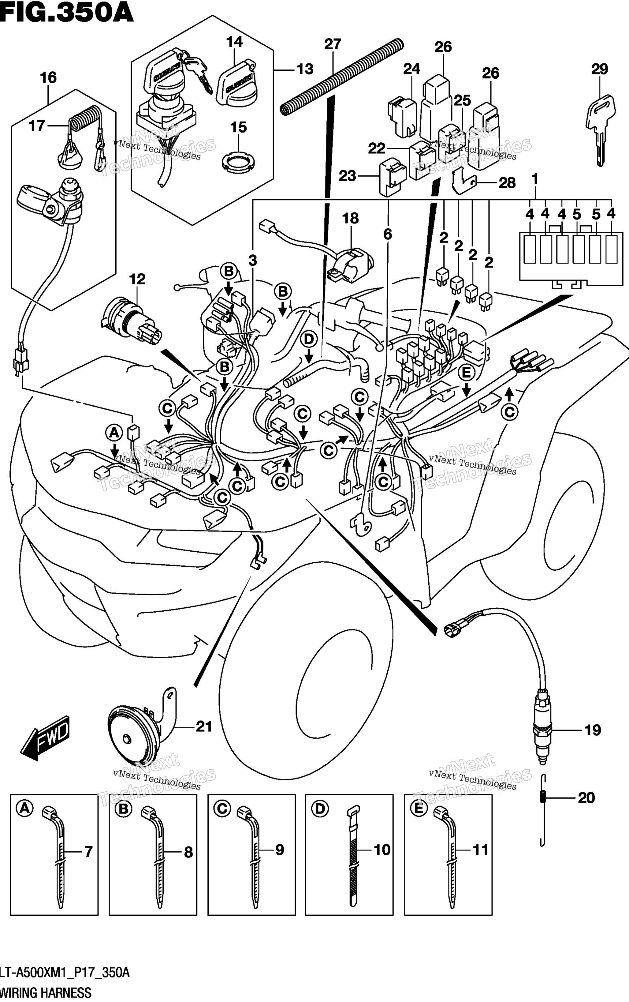 Жгут проводов (Lt-A500xm1 P17)