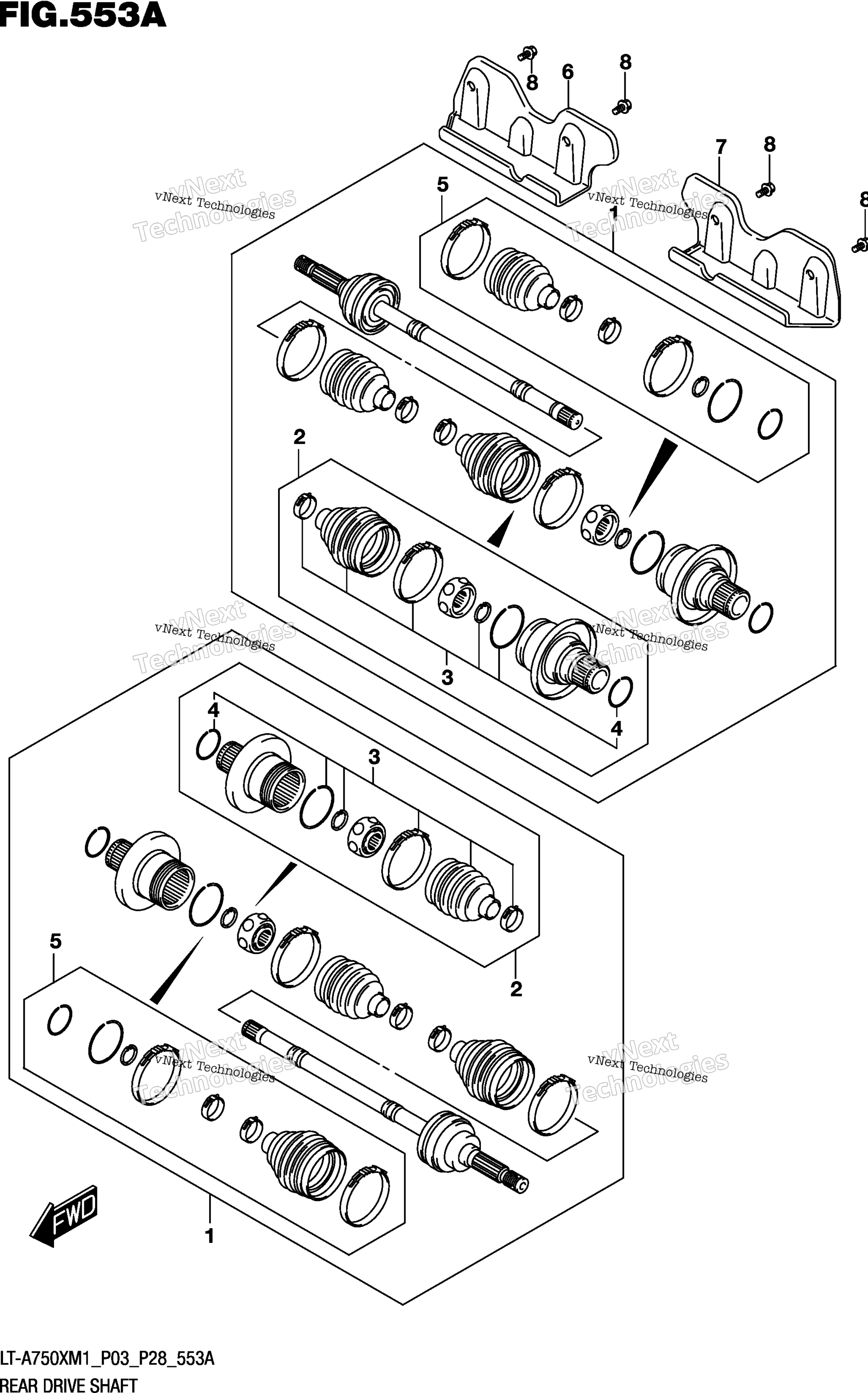 Задняя часть Drive Shaft