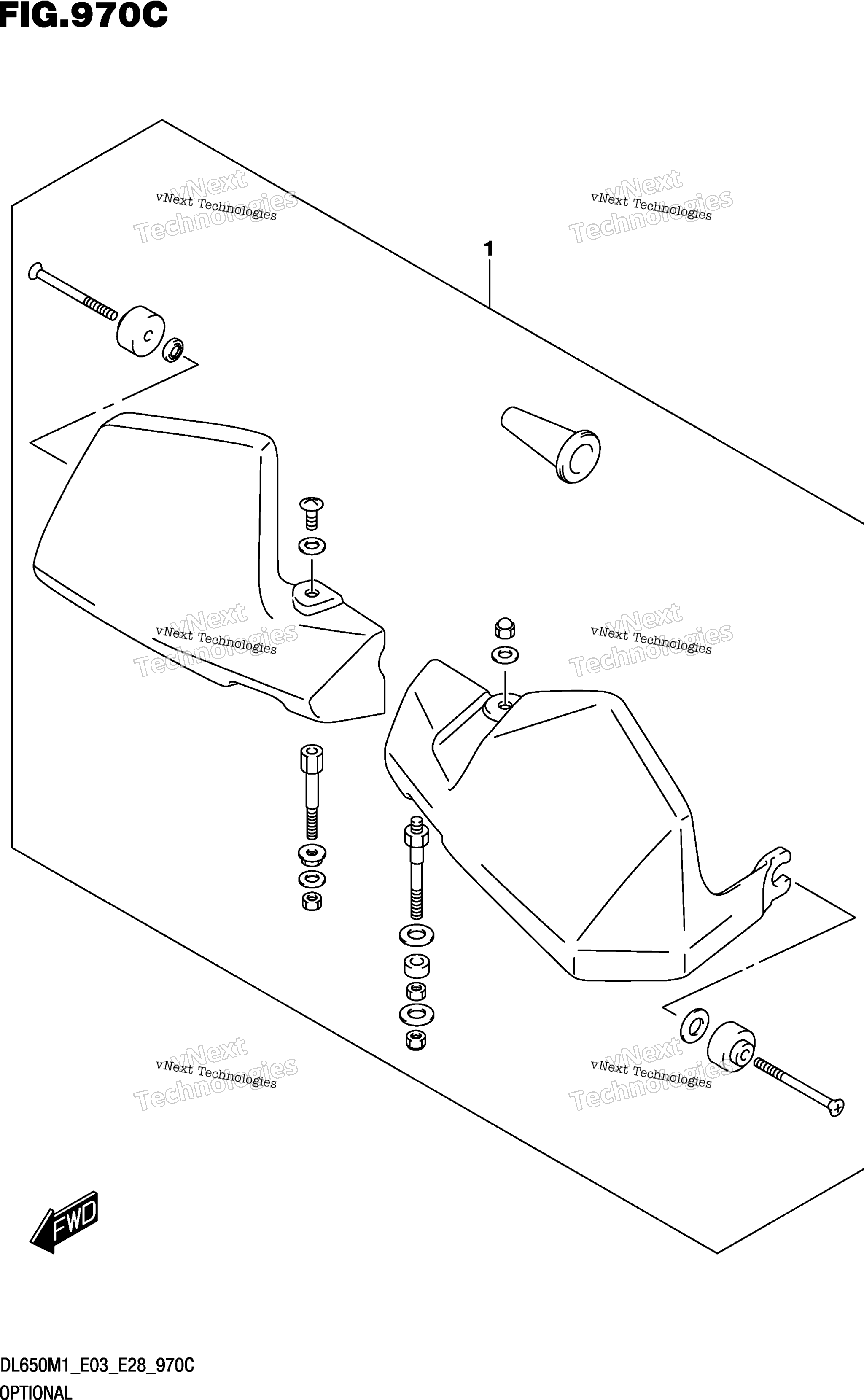 Опциональное оборудование (Dl650a)(See Note 1) 970C